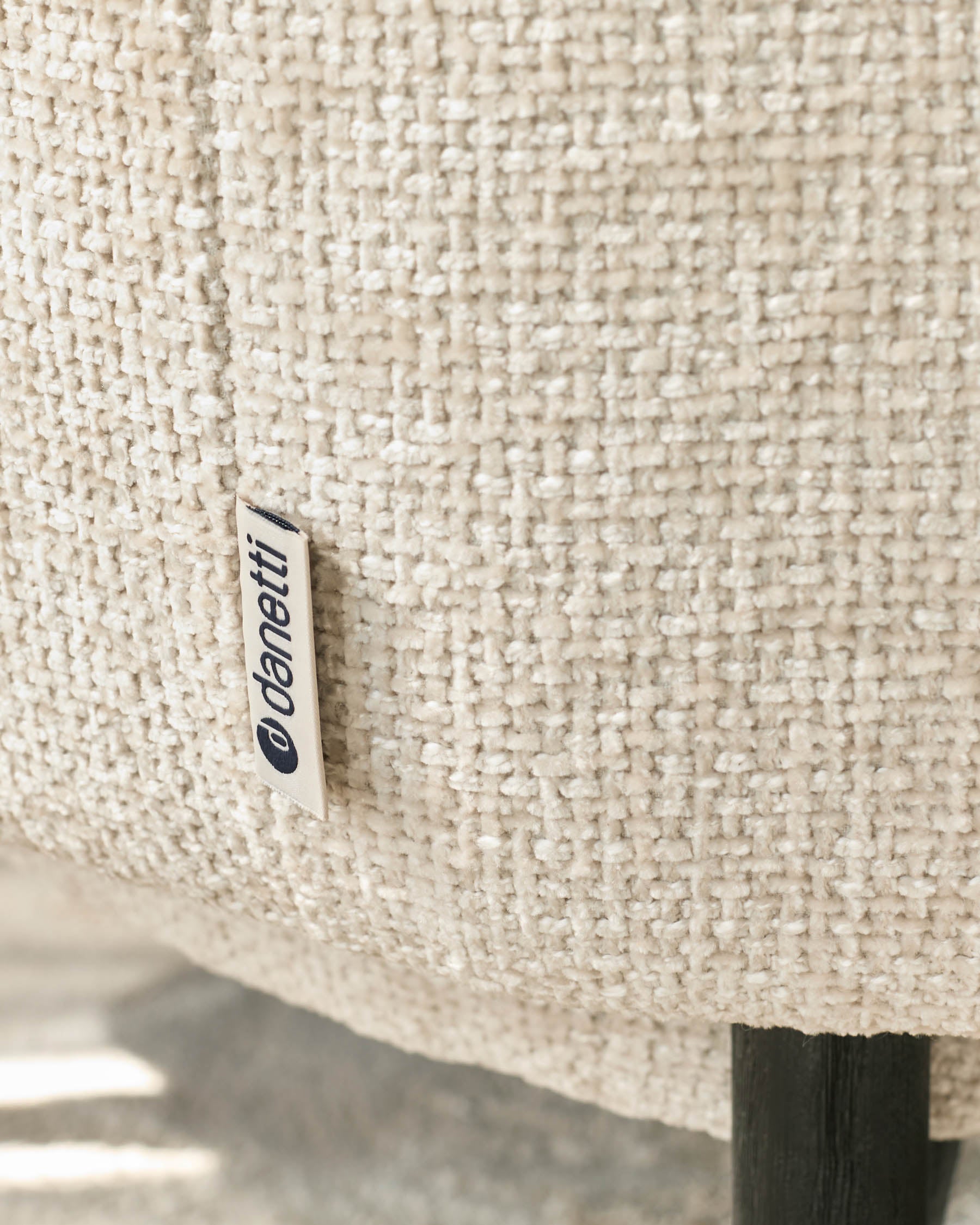 Fauteuil d'appoint Tristan en tissu naturel