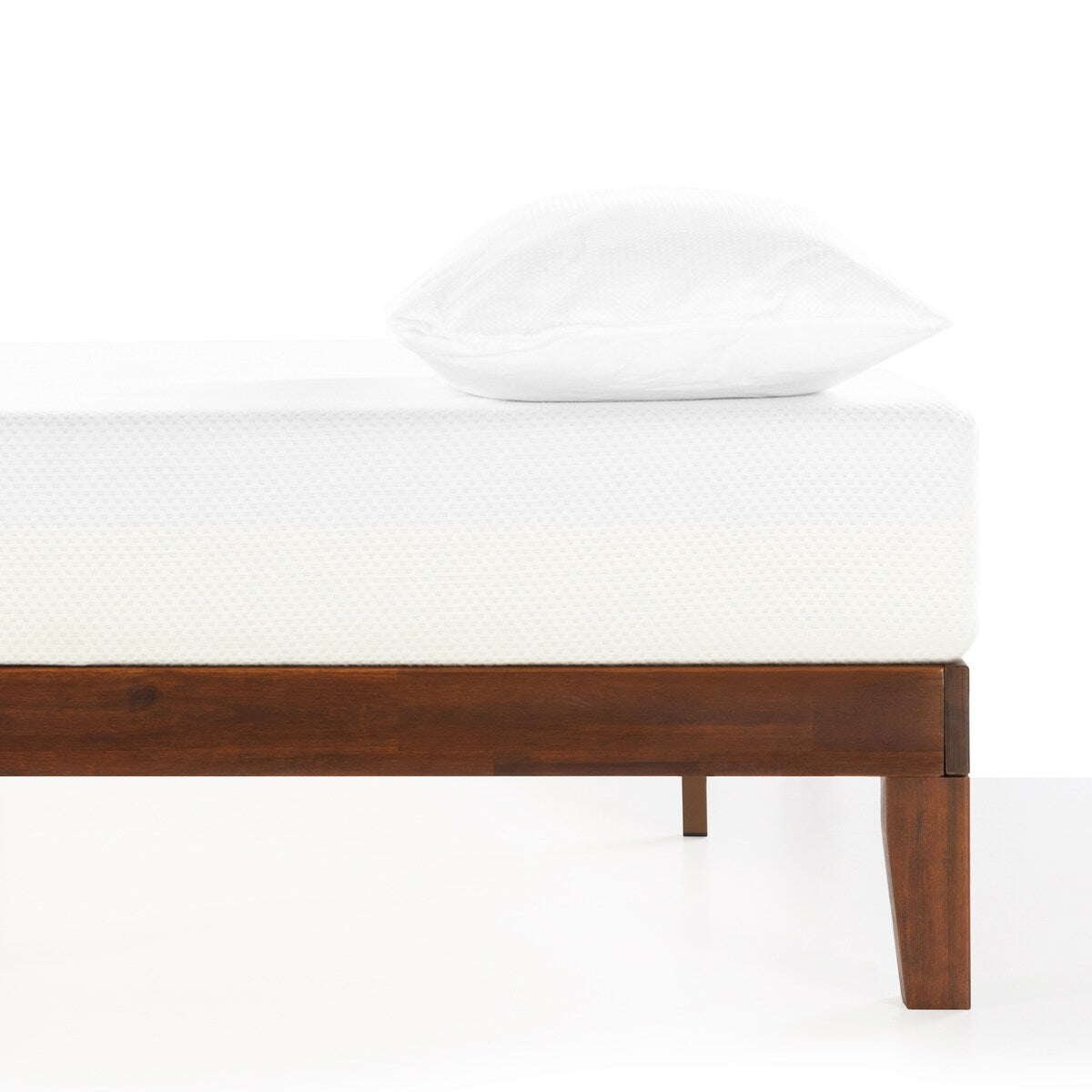 Cadre de lit plateforme classique en bois massif 12