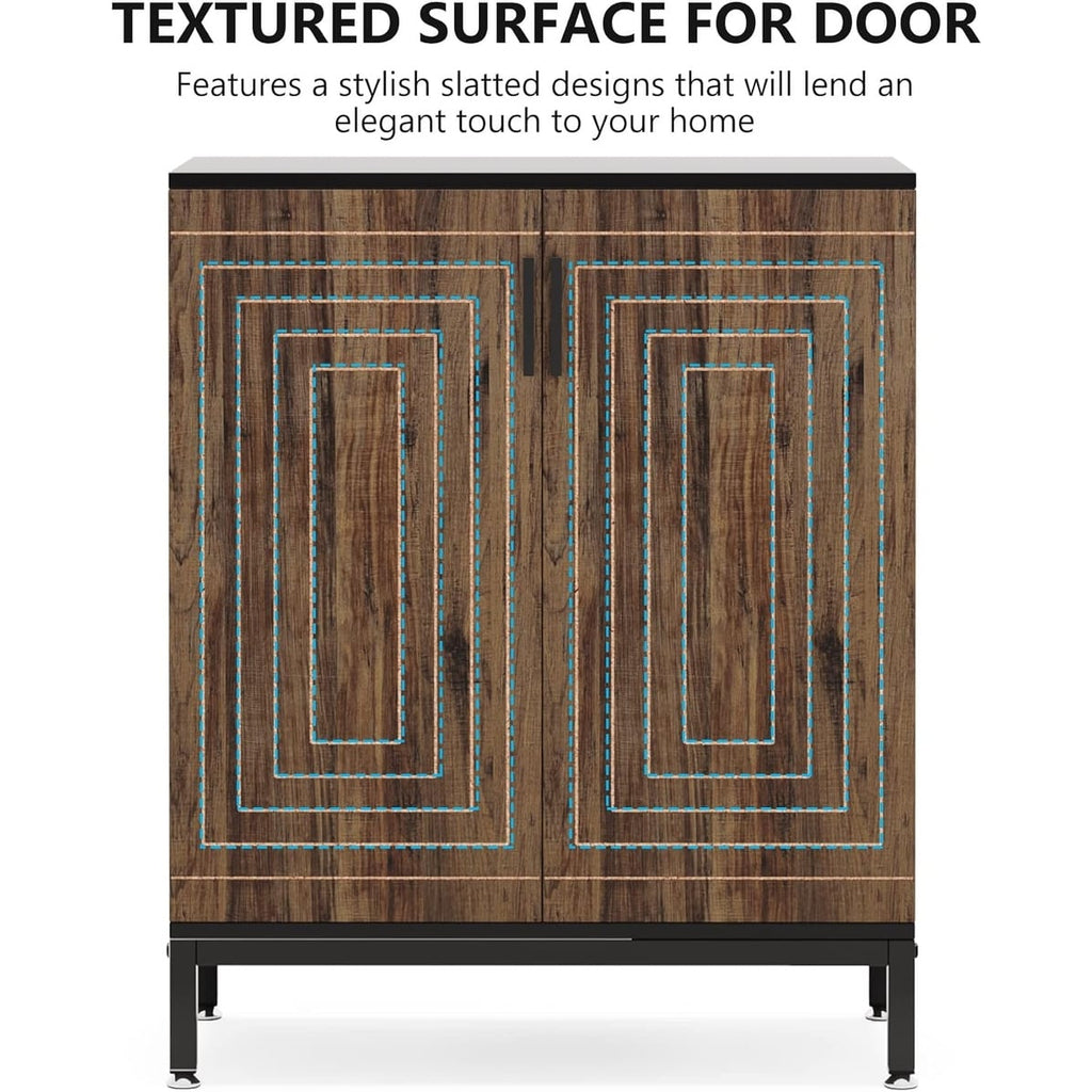 Meuble de rangement à chaussures moderne avec portes, 20 paires, 6 niveaux, pour entrée