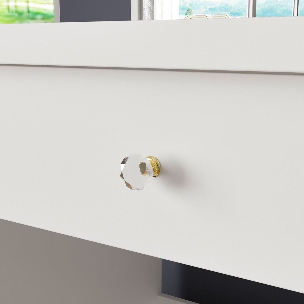 Ensemble de coiffeuse de maquillage de 39,4 po de largeur avec tabouret et miroir