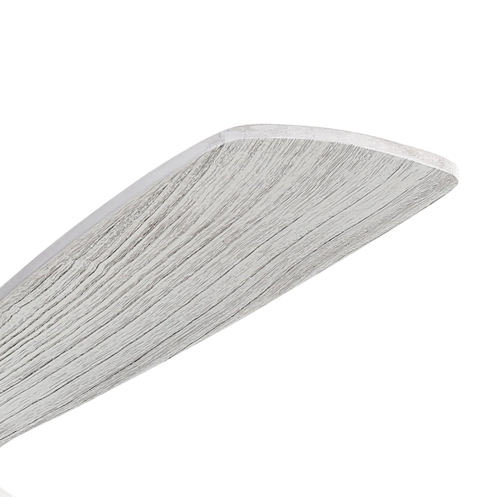 Ventilateur de plafond moderne en bois massif/ABS de 52 pouces avec télécommande (sans lumière), 6 vitesses de vent, flux d'air réversible