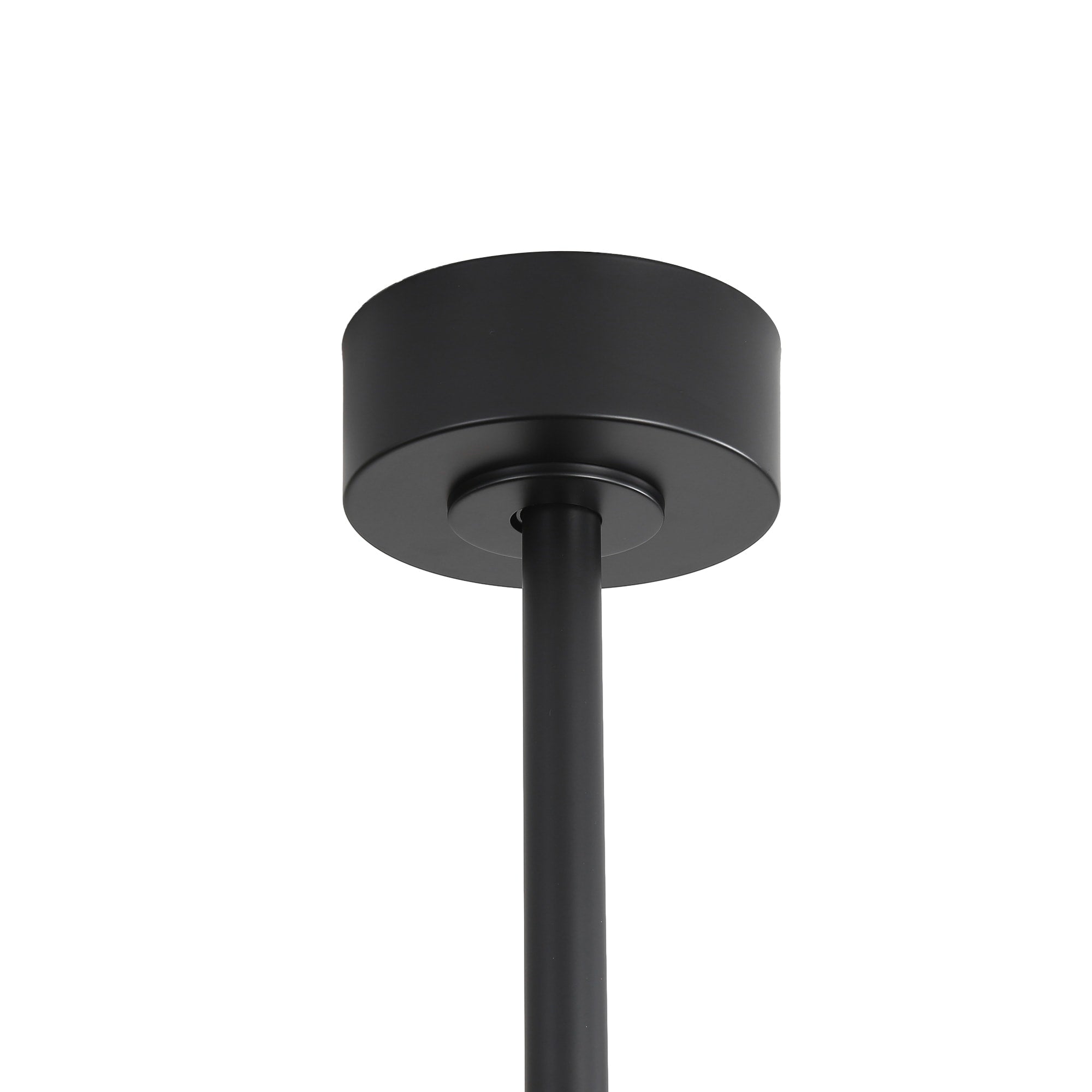 Ventilateur de plafond LED noir à 8 pales de 65 pouces avec éclairage et télécommande