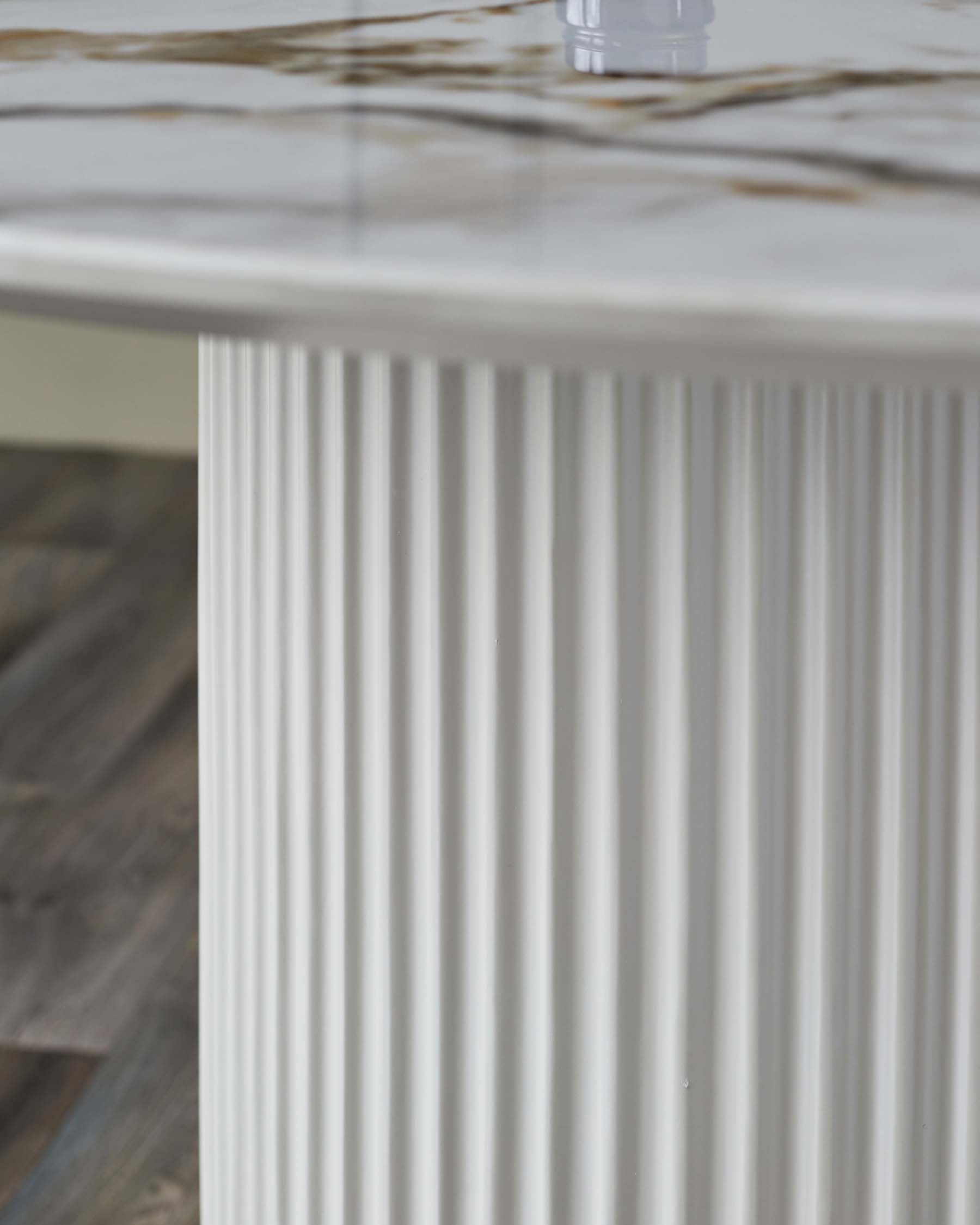 Table à manger 6 places en céramique naturelle Austin