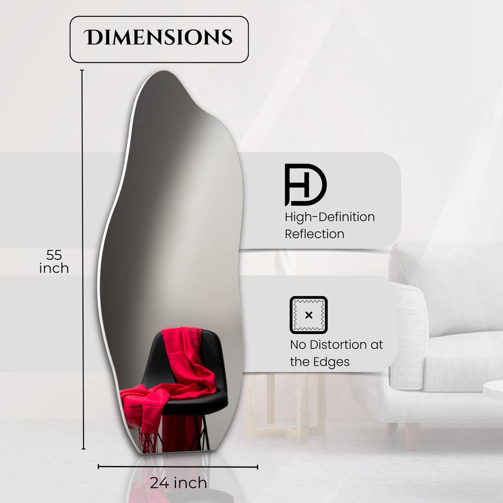 Miroir mural asymétrique irrégulier ALYA