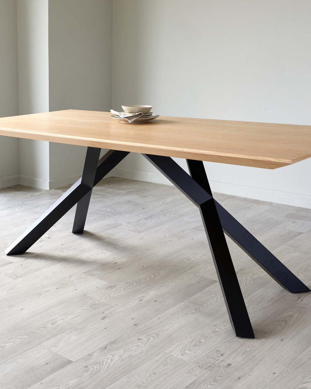 Table de salle à manger 8 places Atlanta en chêne clair