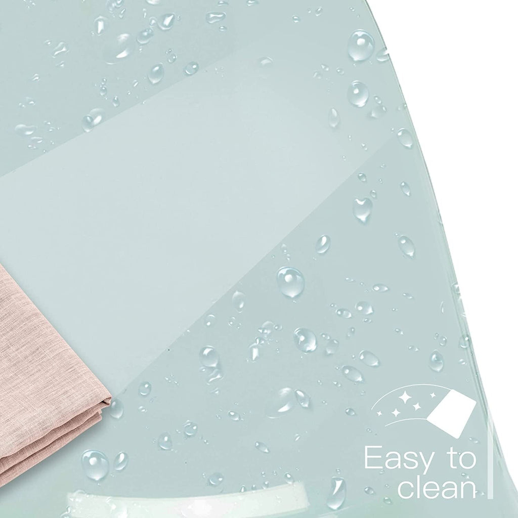 Chaise de bureau pivotante en acrylique à hauteur réglable sans accoudoirs