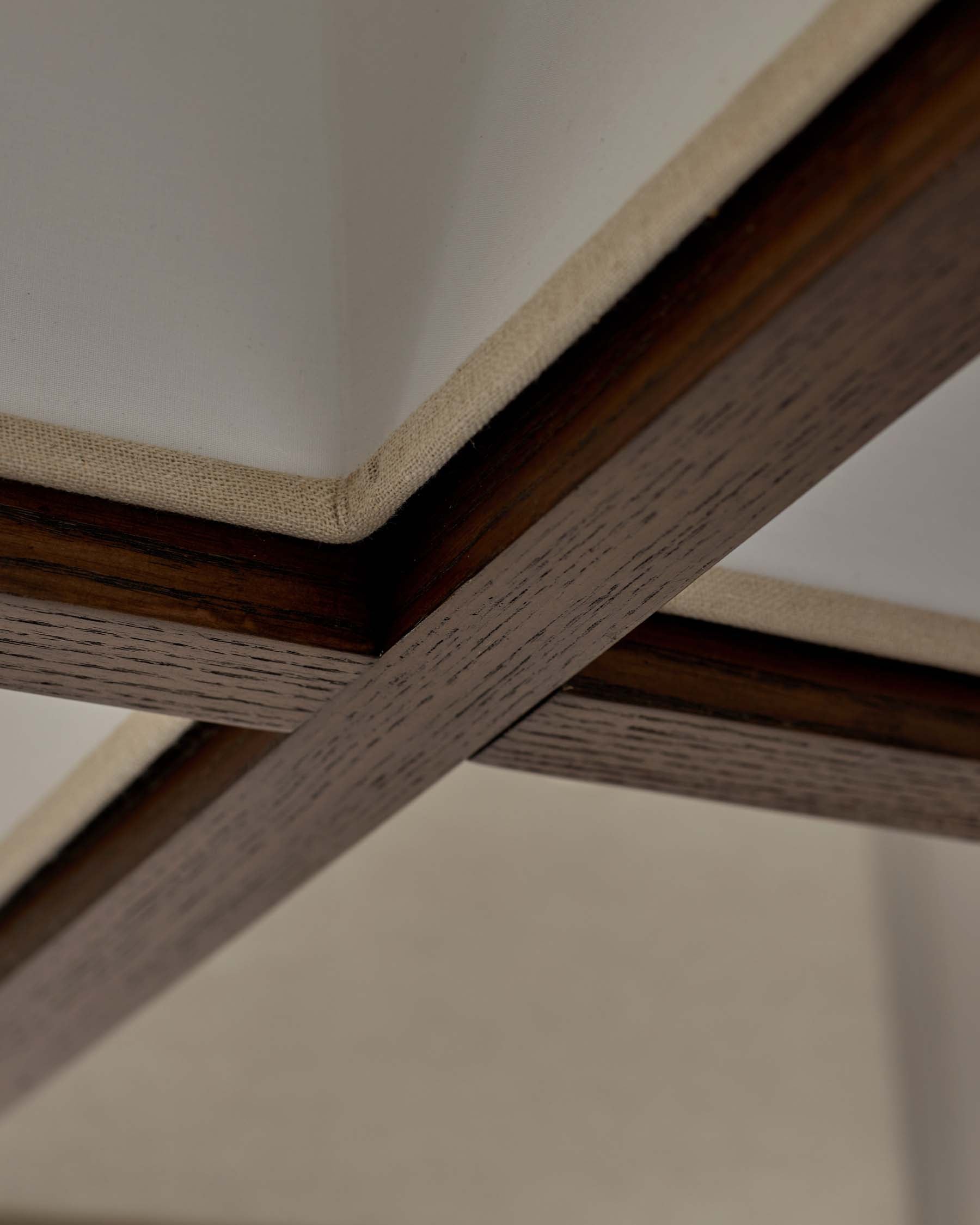 Suspension Addison en lin naturel à 4 lumières réglables