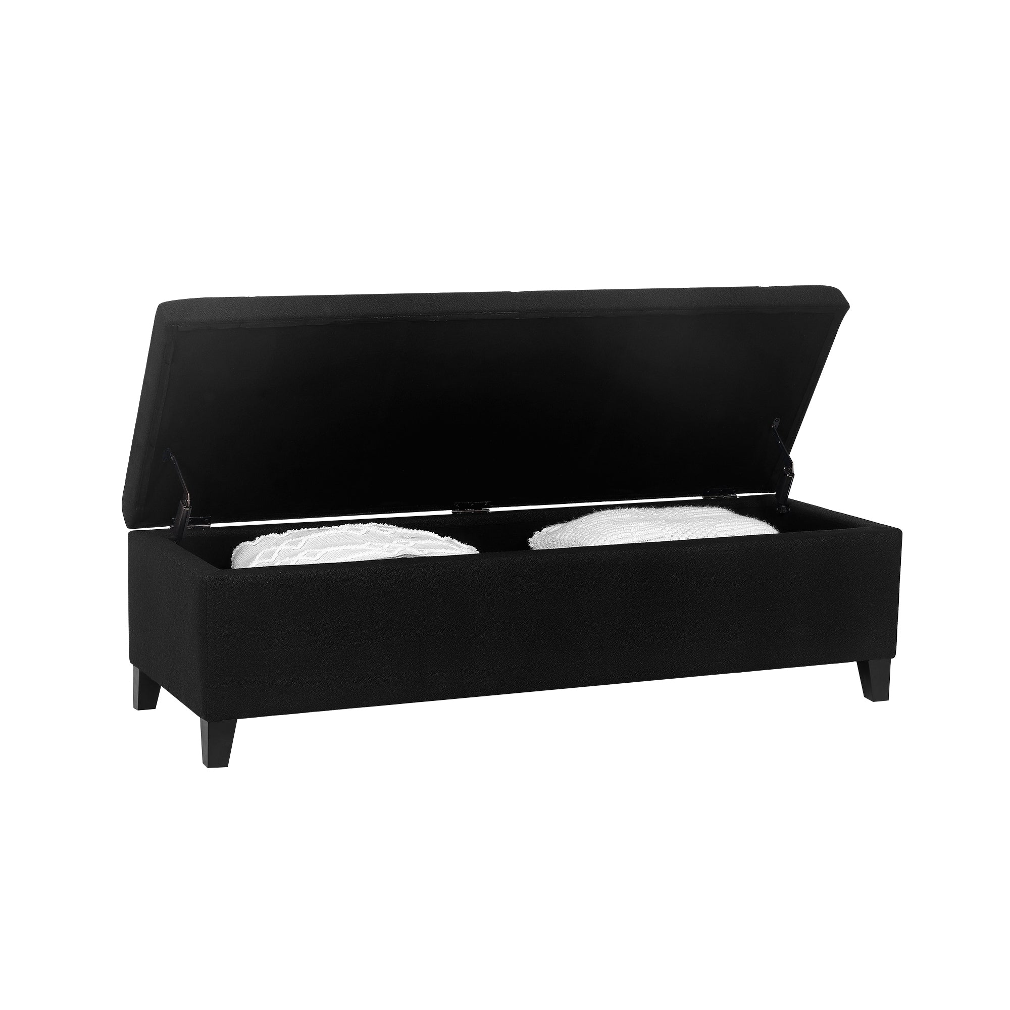 Banc ottoman de rangement en cuir reconstitué Adeco 50