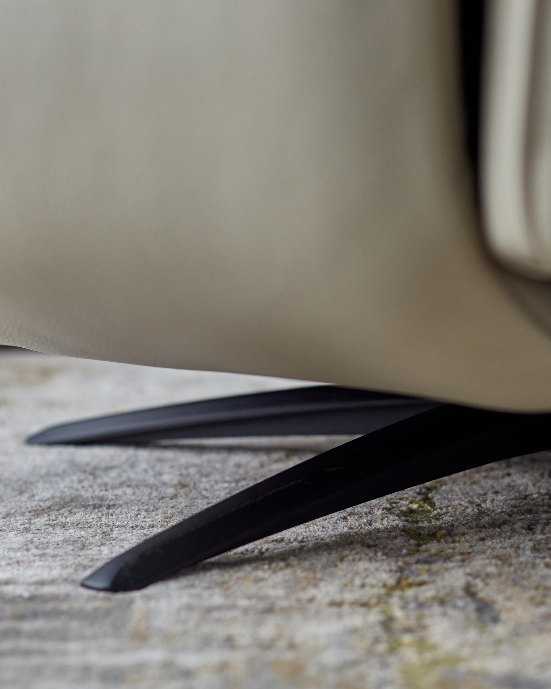 Fauteuil de massage inclinable Aiden en cuir gris naturel