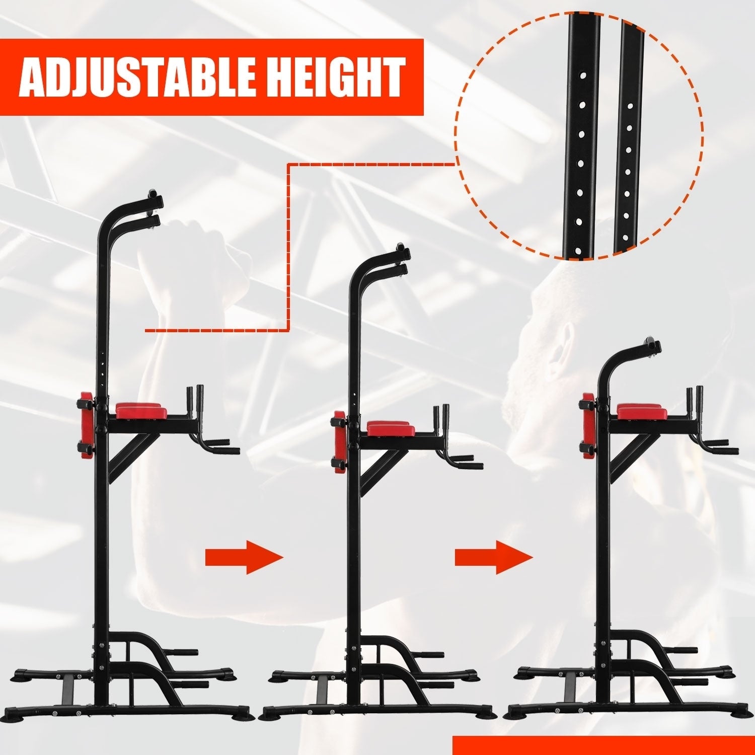 Tour de musculation multifonctionnelle à domicile Ainfox Power Tower