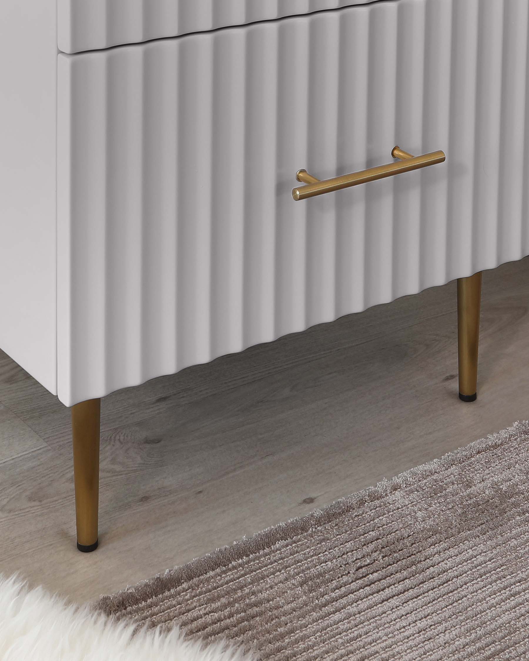 Commode haute Albury gris clair