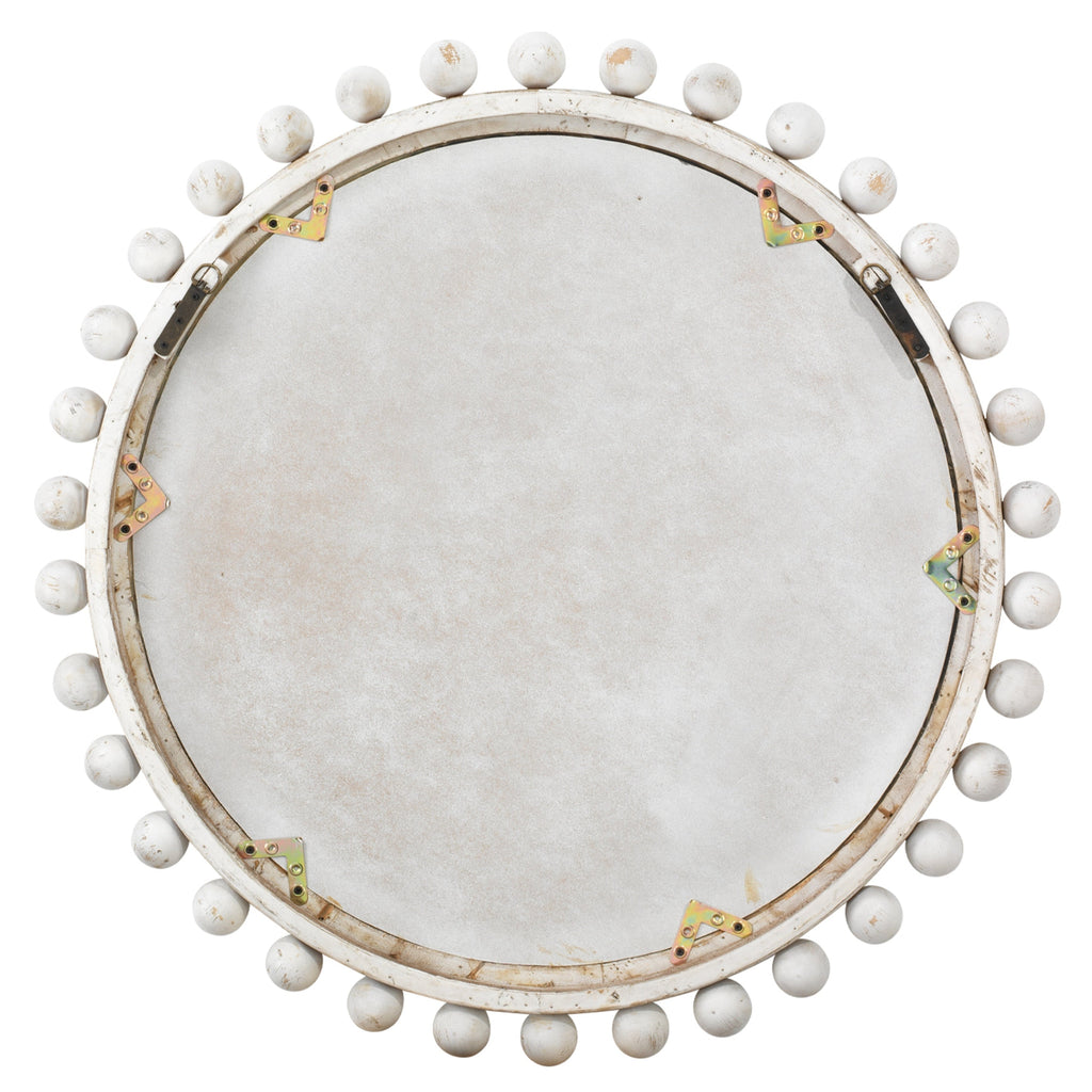 Miroir rond en bois Alden Décor Orion, naturel