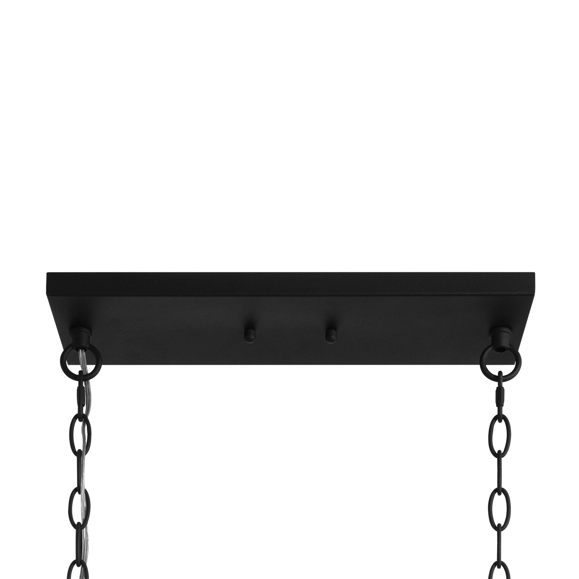 Lustre linéaire rectangulaire Allegray Farmhouse de 52 po à 7 lumières pour îlot de cuisine