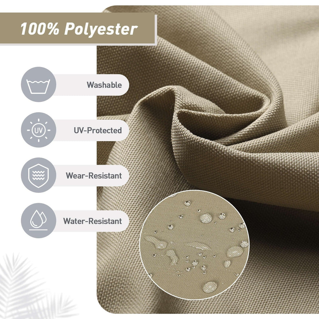 Lot de 4 coussins de chaise à dossier haut Aoodor Patio, 46 ​​x 21 x 4 pouces (coussins uniquement)