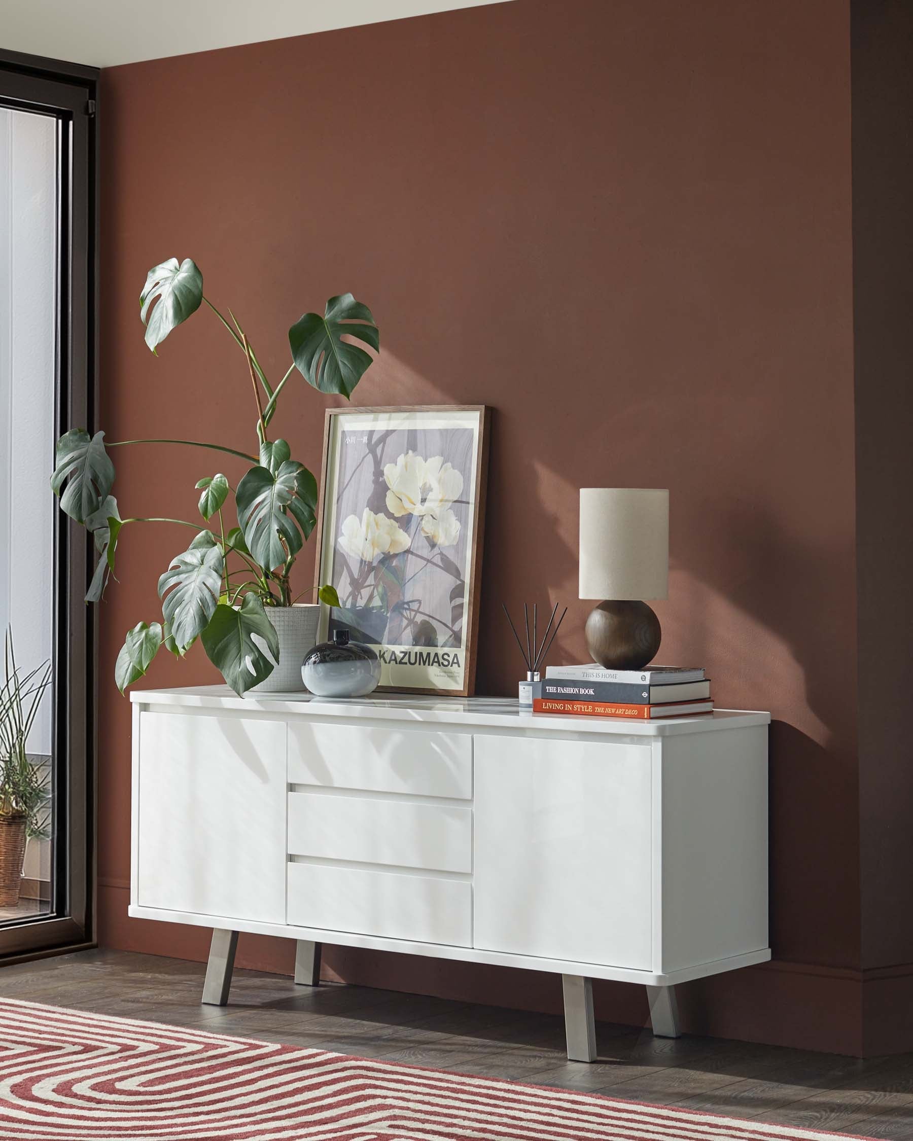 Buffet Assi blanc brillant