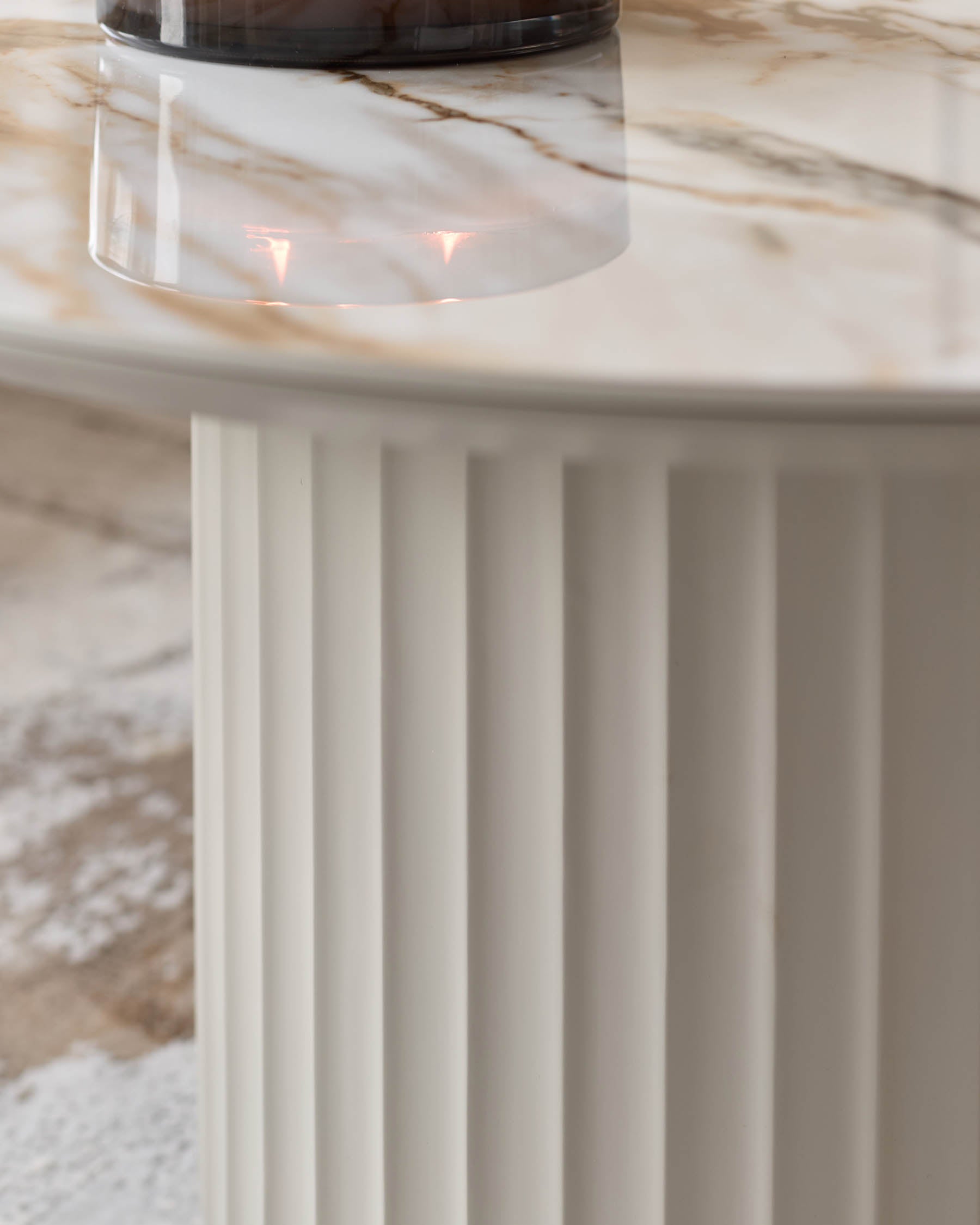 Table basse en céramique naturelle Austin