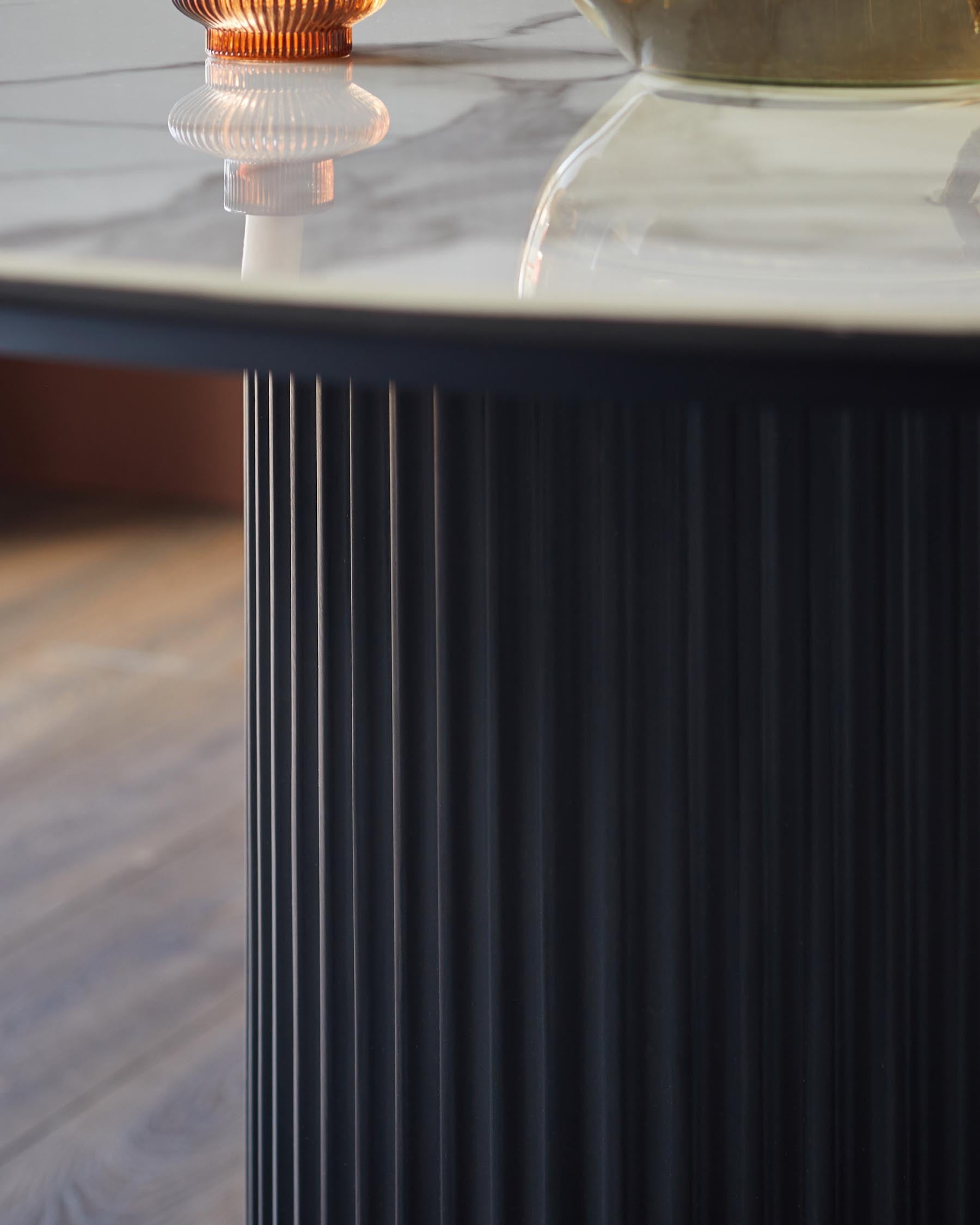 Table à manger Austin en céramique blanche 6 places