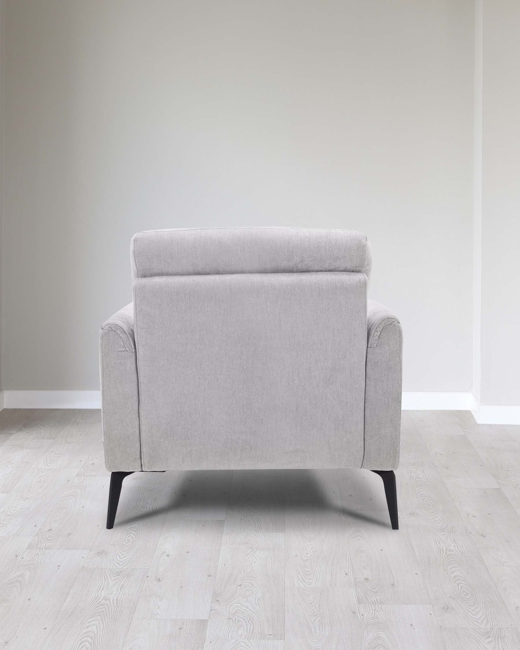 Fauteuil Brooks en tissu gris clair