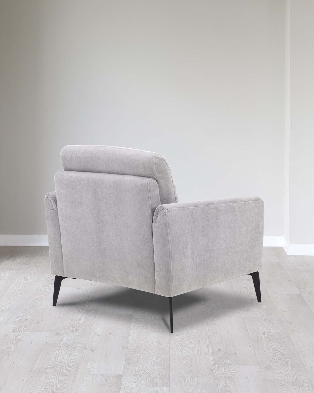 Fauteuil Brooks en tissu gris clair