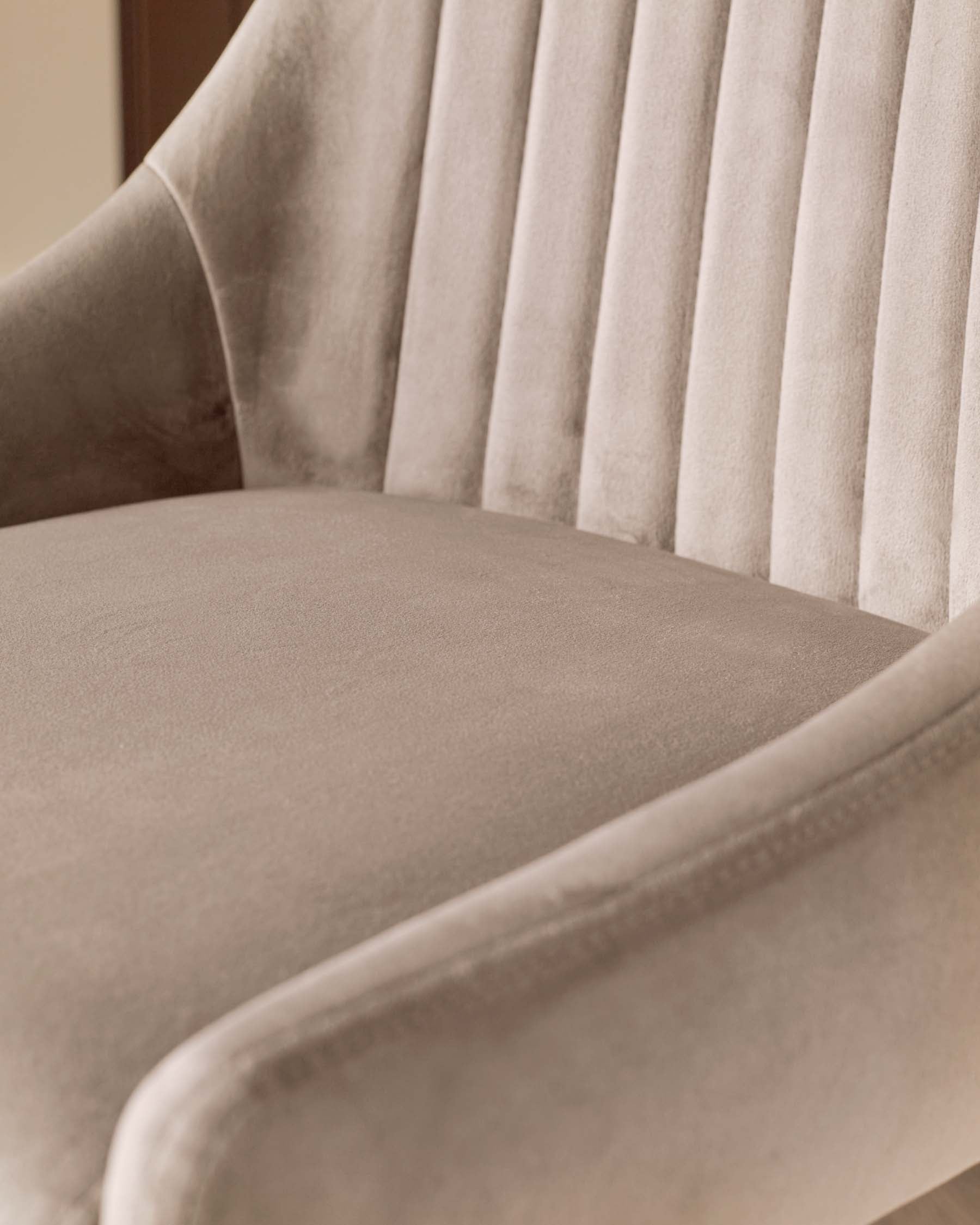 Tabouret de bar Blakely en velours champagne