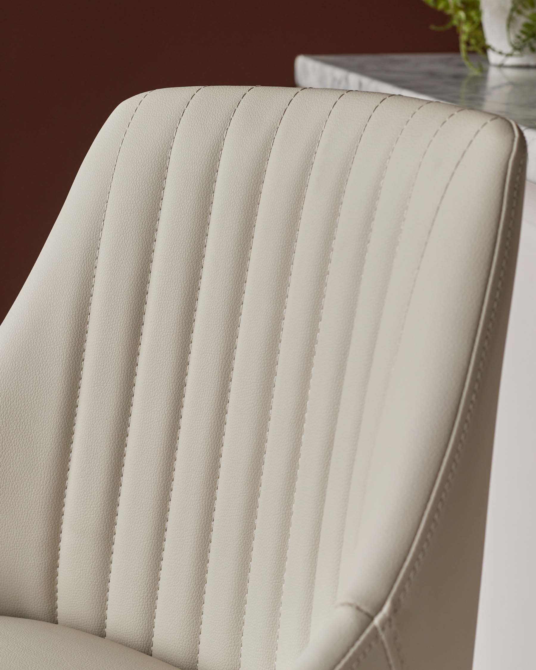 Tabouret de bar Blakely en similicuir gris clair