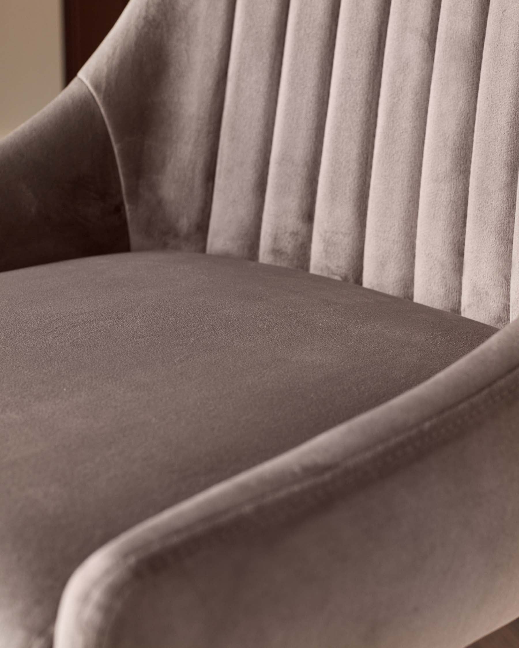 Tabouret de bar Blakely en velours moka