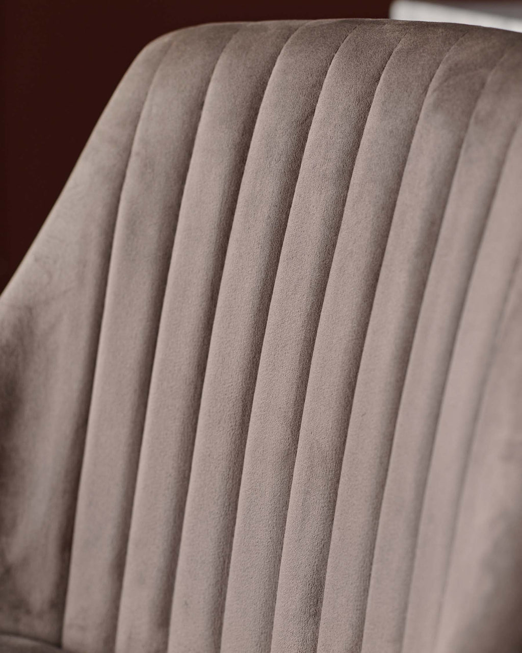 Tabouret de bar Blakely en velours moka