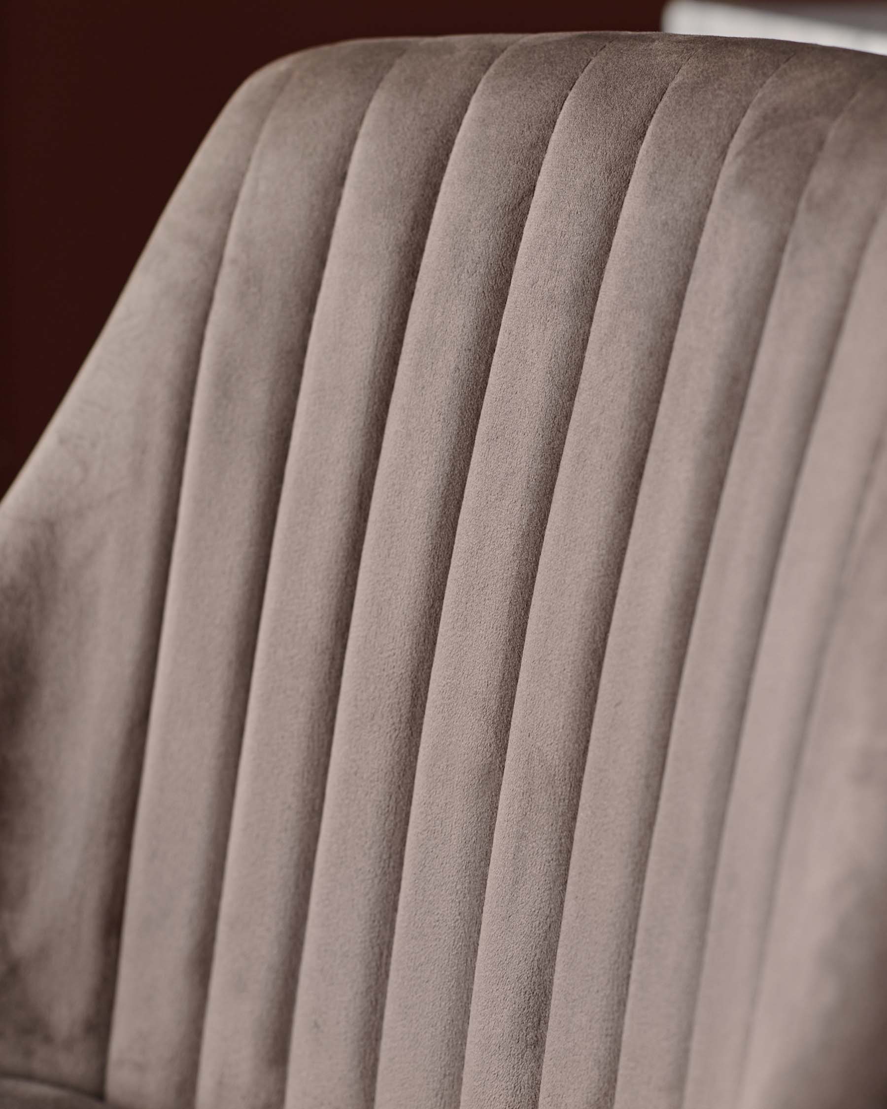 Tabouret de bar Blakely en velours moka