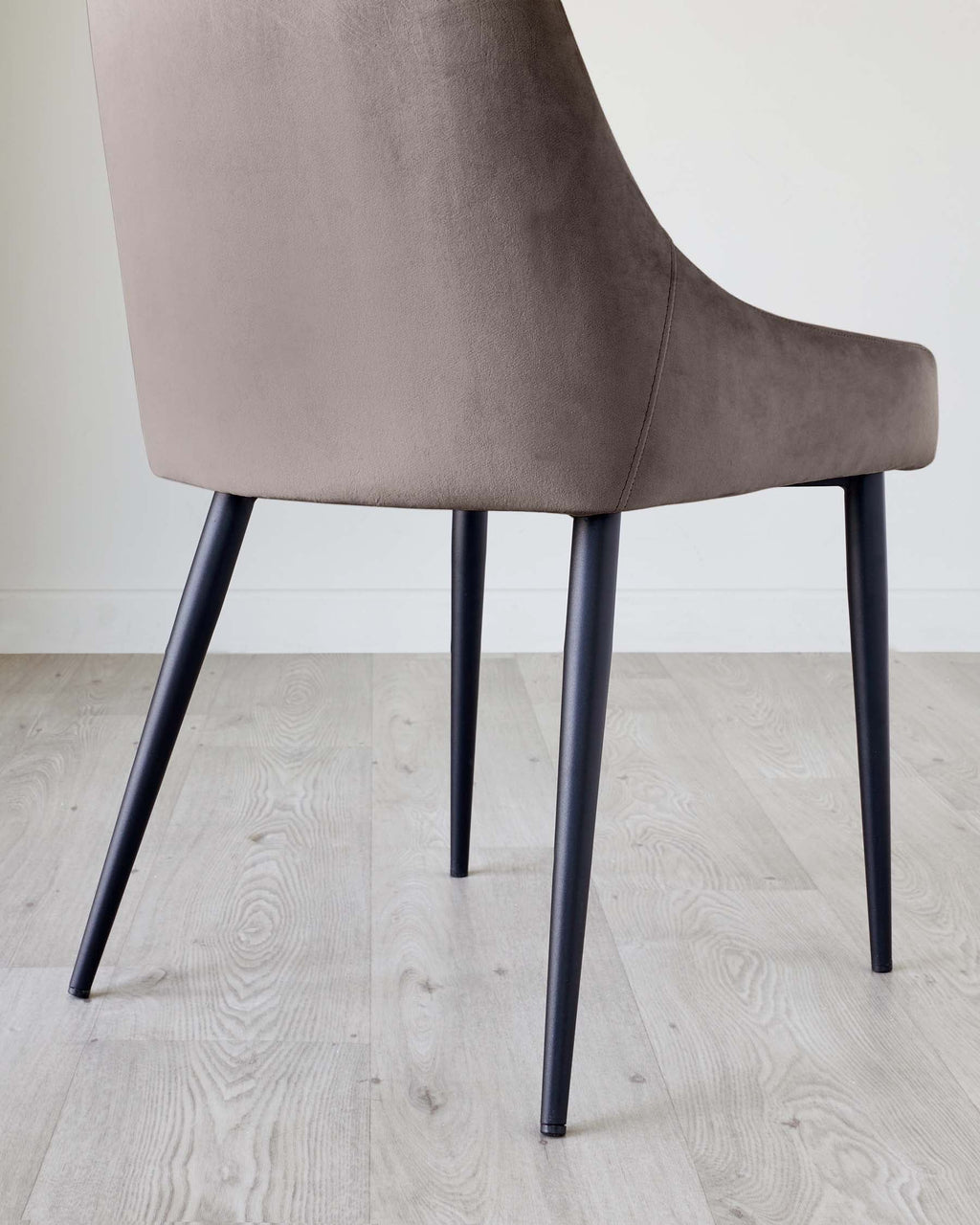 Chaise de salle à manger Blakely en velours moka