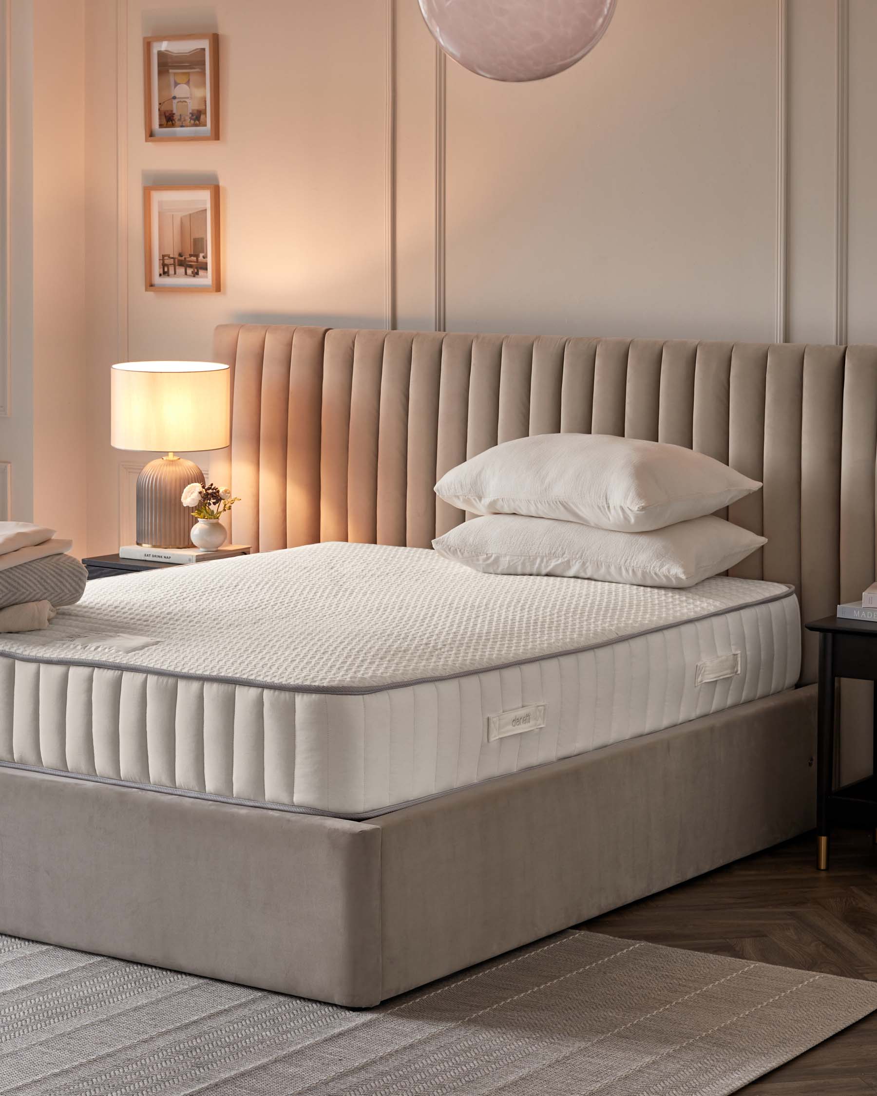 Matelas Blissful Comfort 1500 ressorts ensachés, format moyen super king