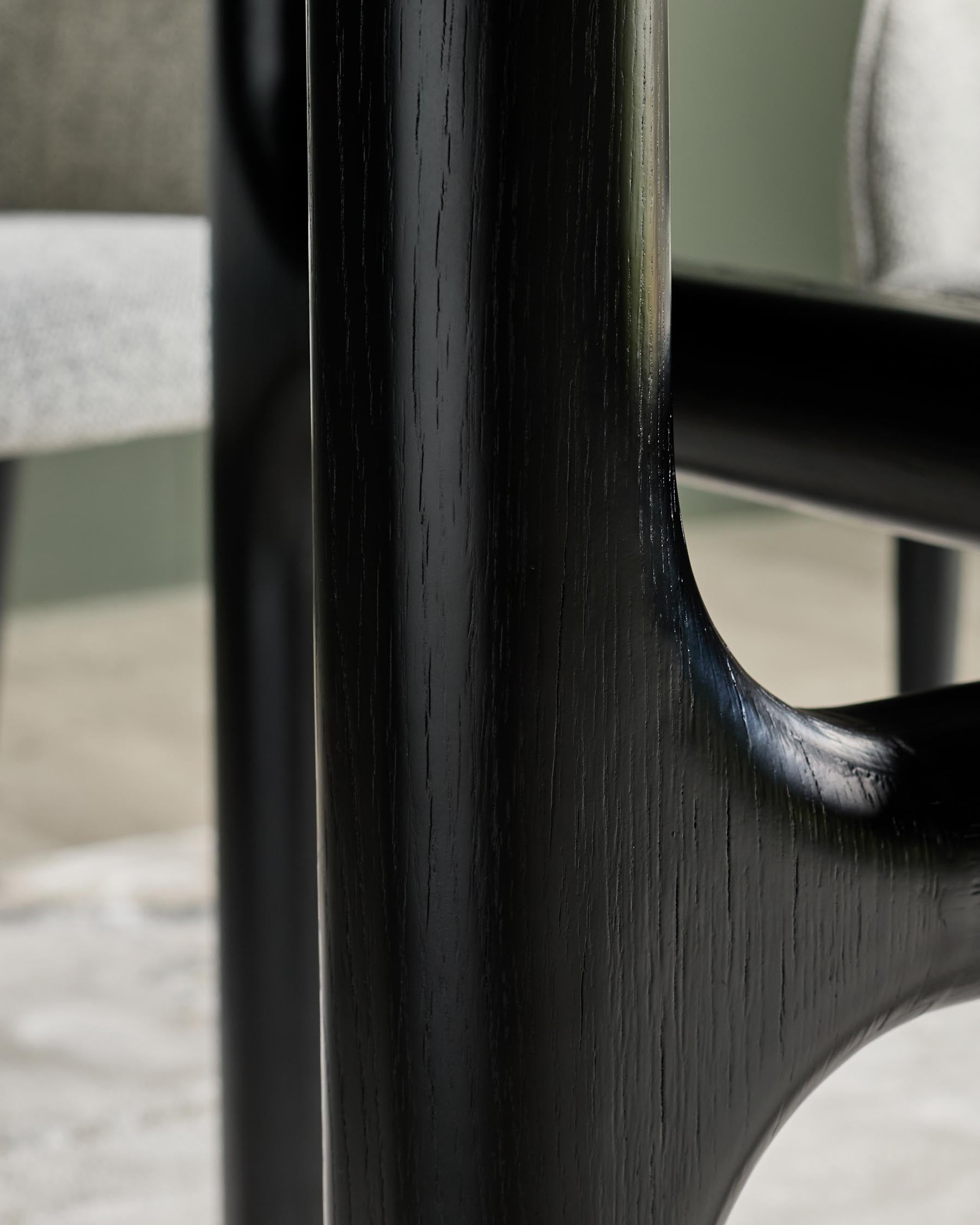 Table à manger 6 places Brixton en céramique noire