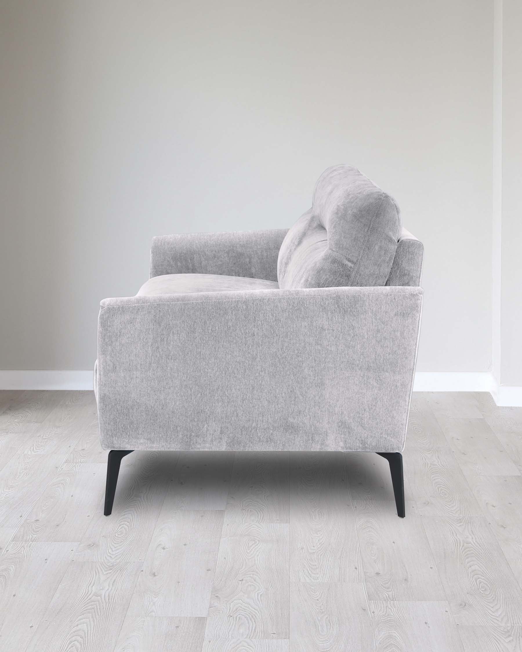 Fauteuil Brooks en tissu gris clair
