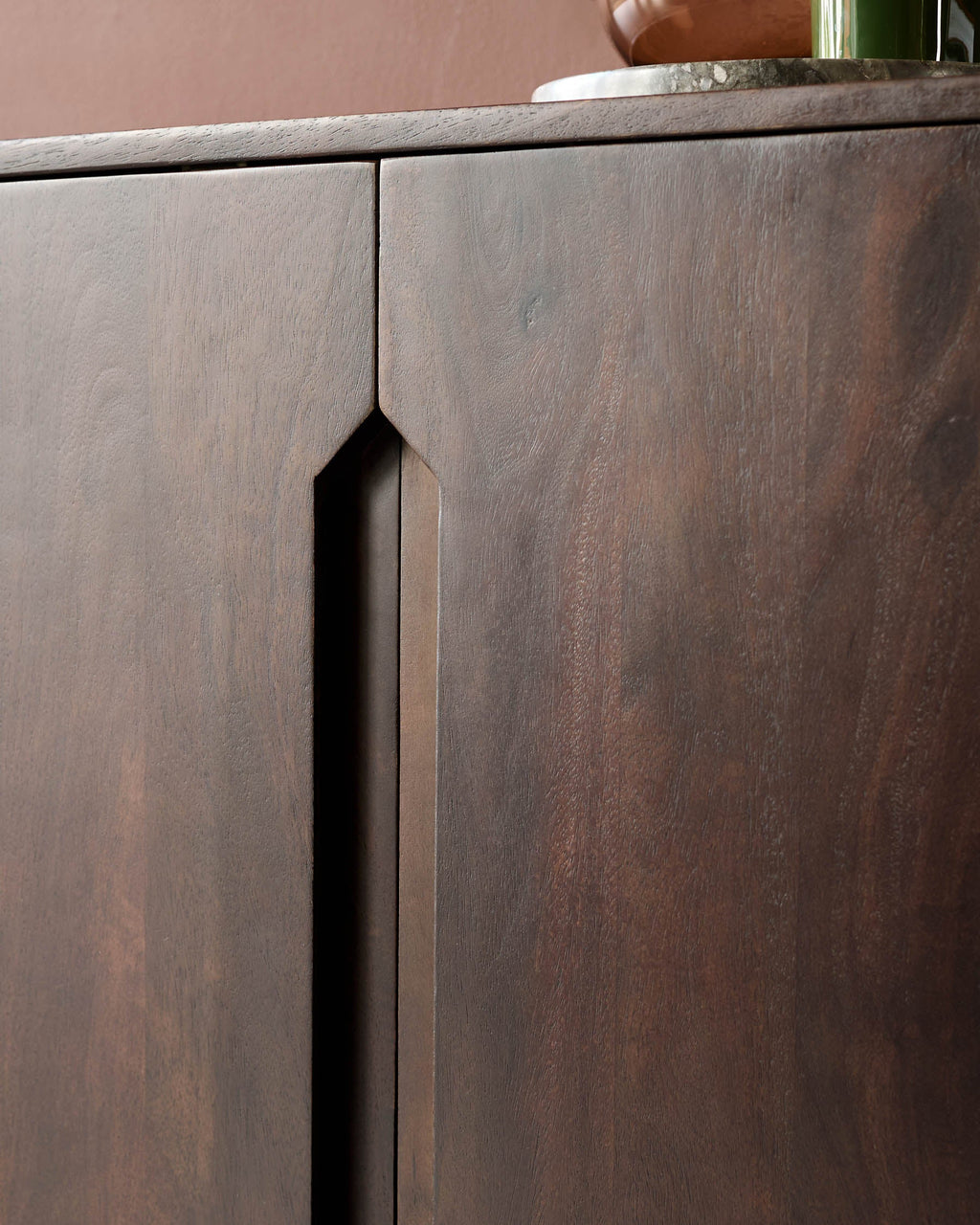 Buffet Bryce en bois de manguier foncé