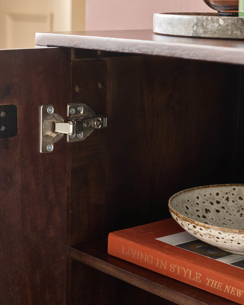 Buffet Bryce en bois de manguier foncé