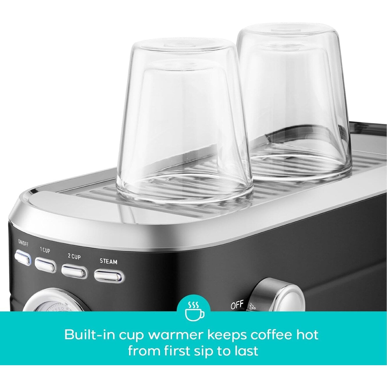 Machine à expresso CASABREWS CM5418 20 bars avec buse vapeur pour mousse de lait