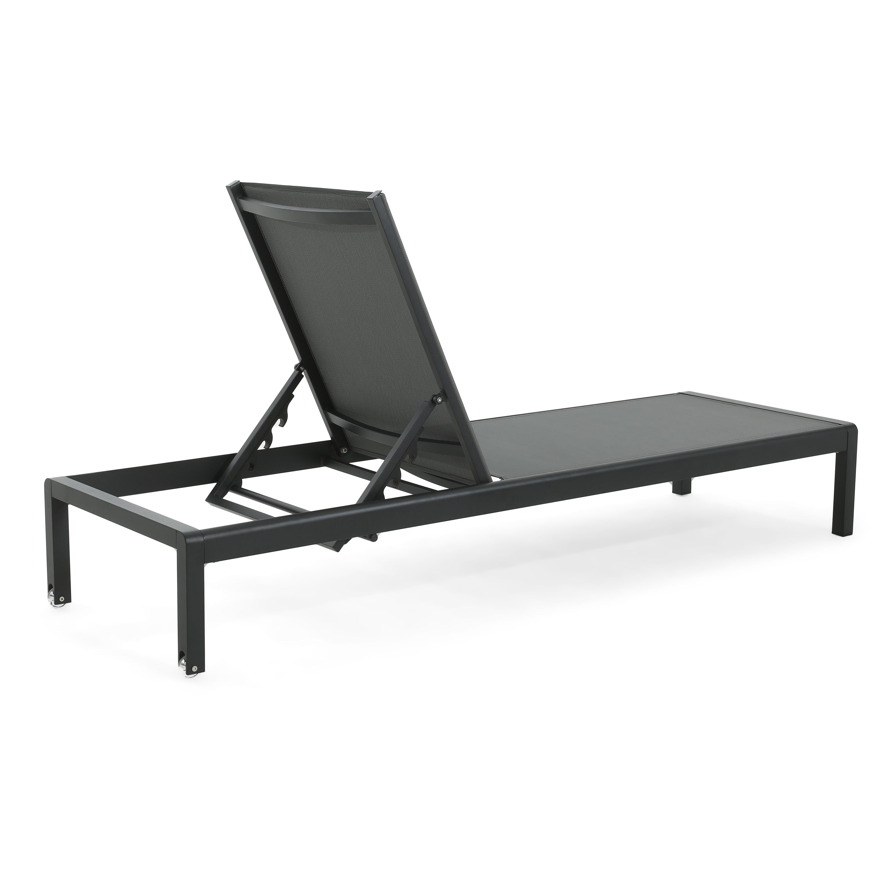 Chaise longue d'extérieur en aluminium Cape Coral (lot de 2) par Christopher Knight Home - 77,56 po x 25,20 po x 11,80 po