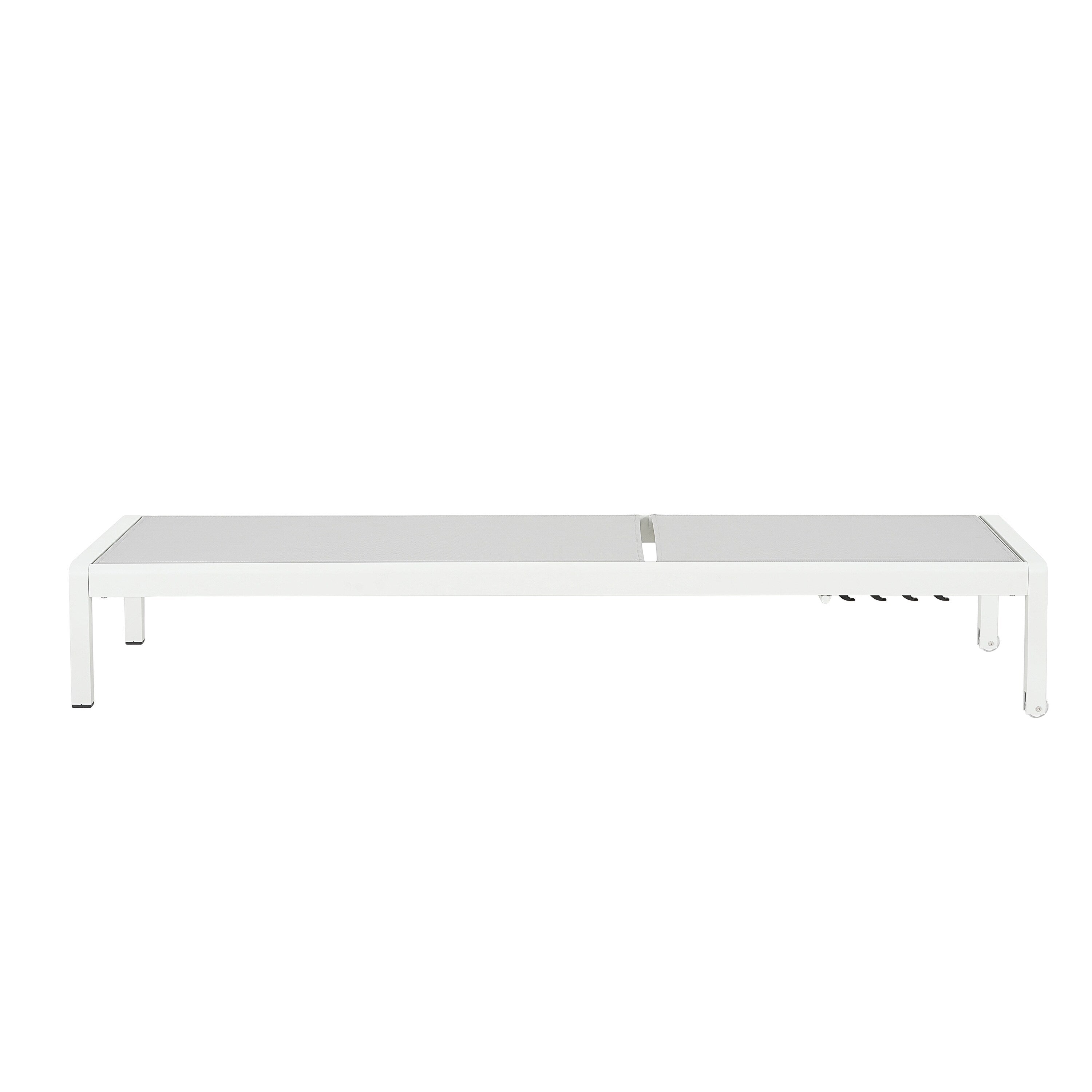 Chaise longue d'extérieur en aluminium Cape Coral (lot de 2) par Christopher Knight Home - 77,56 po x 25,20 po x 11,80 po