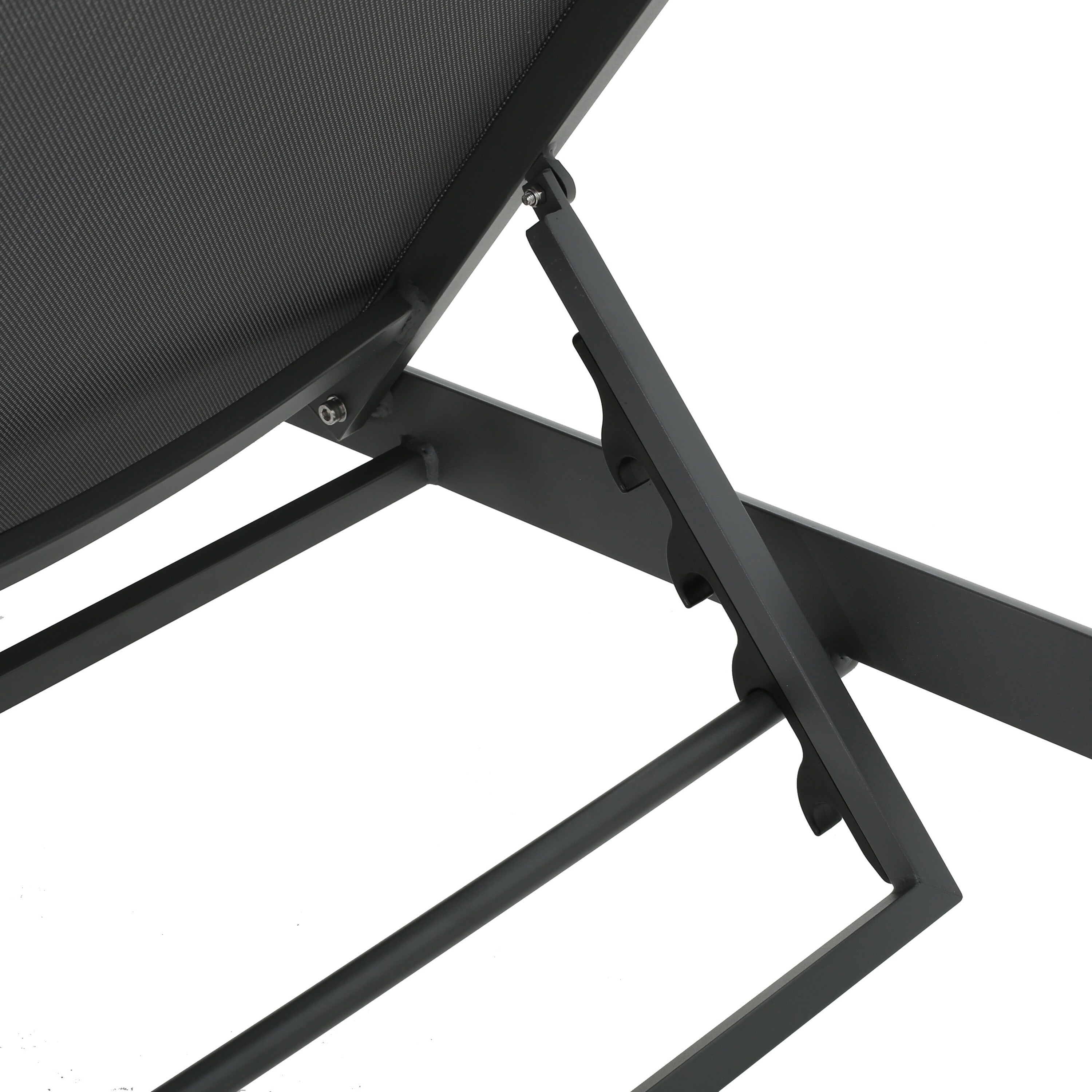 Chaise longue d'extérieur en aluminium Cape Coral (lot de 2) par Christopher Knight Home - 77,56 po x 25,20 po x 11,80 po