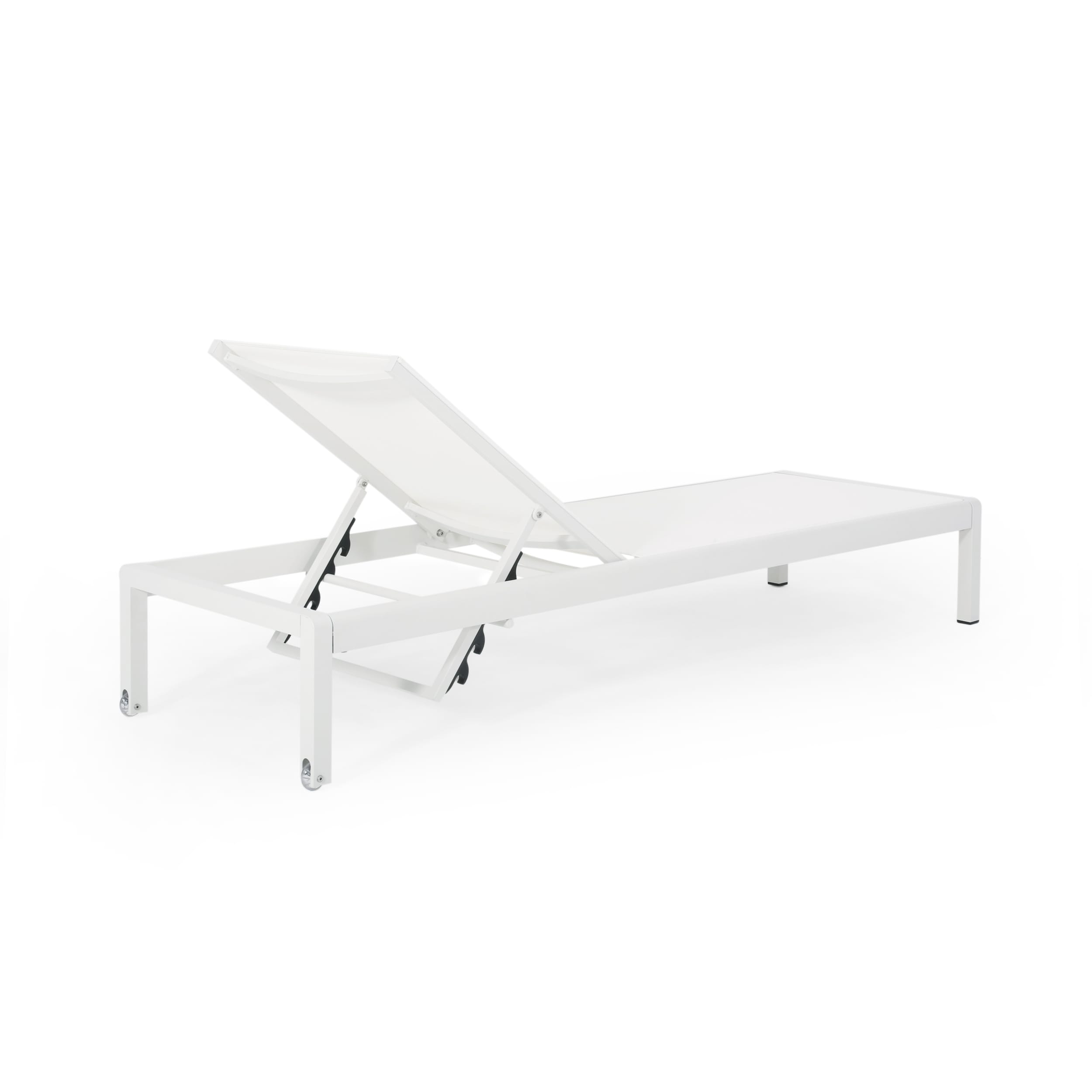 Chaise longue d'extérieur en aluminium Cape Coral (lot de 2) par Christopher Knight Home - 77,56 po x 25,20 po x 11,80 po