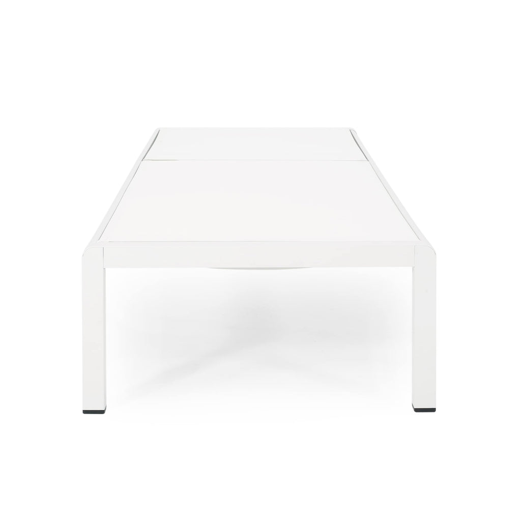 Chaise longue d'extérieur en aluminium Cape Coral (lot de 2) par Christopher Knight Home - 77,56 po x 25,20 po x 11,80 po