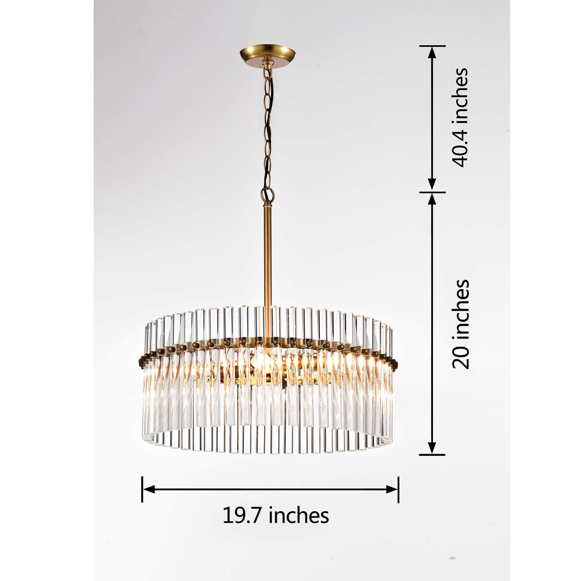 Lustre en cristal Casandra à 5 lumières