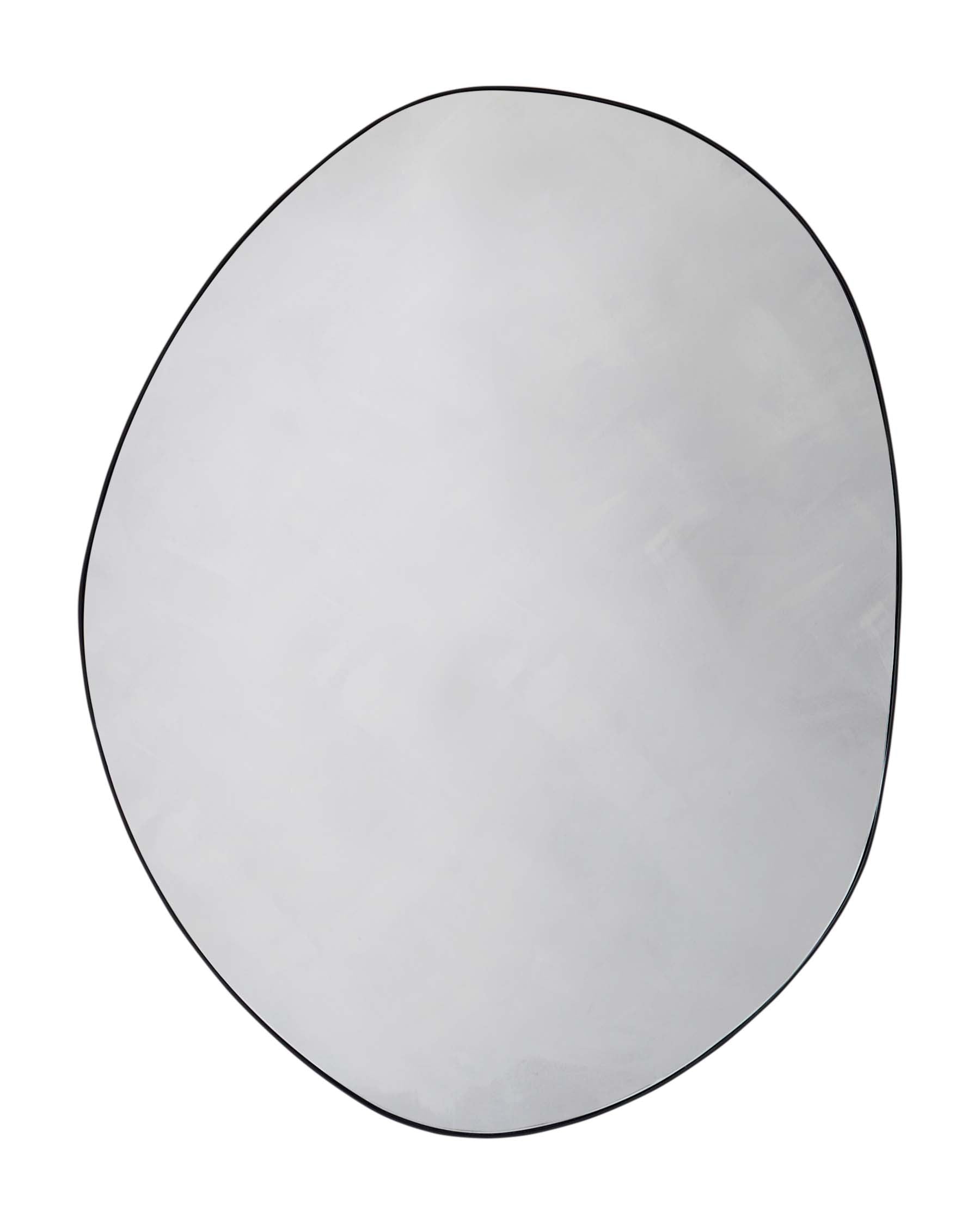 Miroir mural moyen Caspian noir