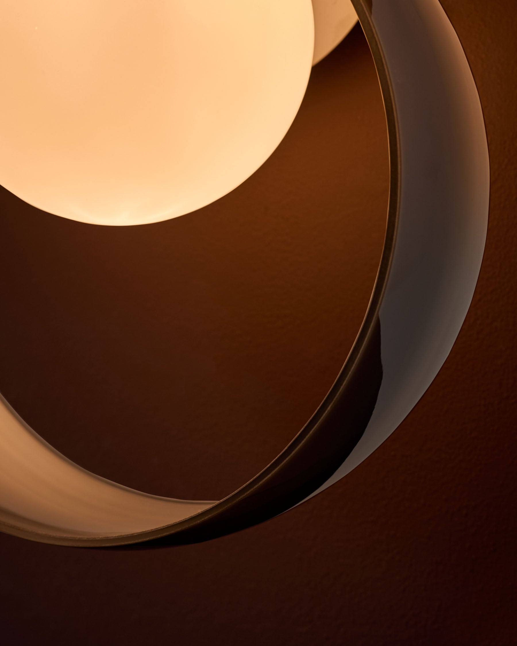 Applique murale réglable en verre argenté Chloé