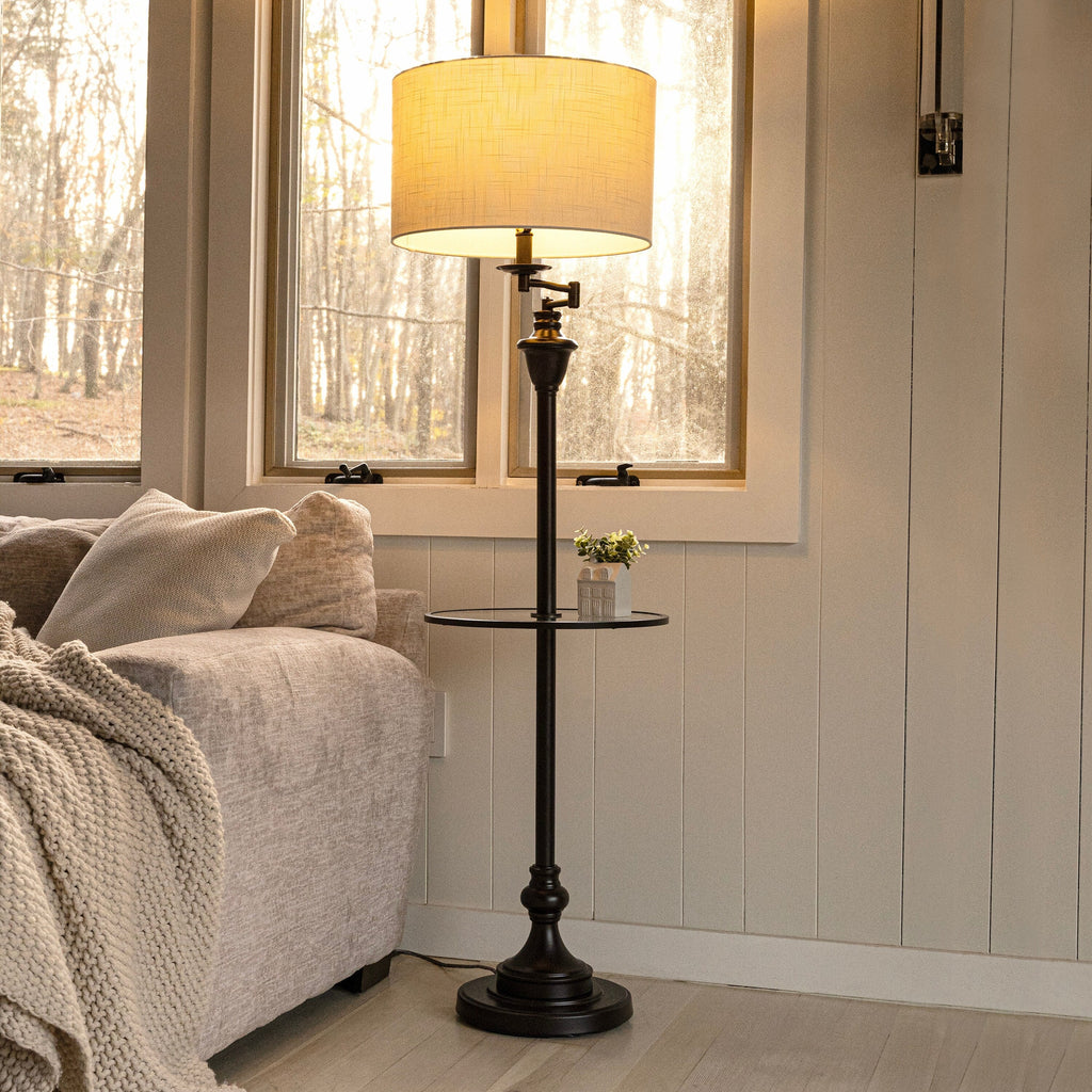 Lampe de table Choi 22 Chinoiserie, bleu/blanc (lot de 2) par JONATHAN Y