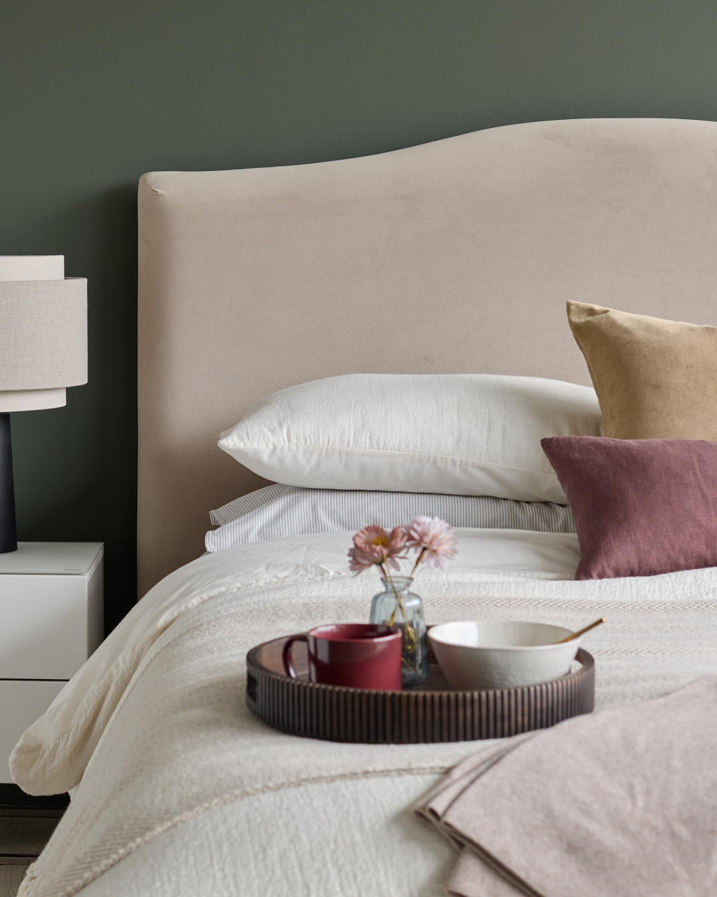 Lit coffre coffre Clark Champagne Velvet King Size