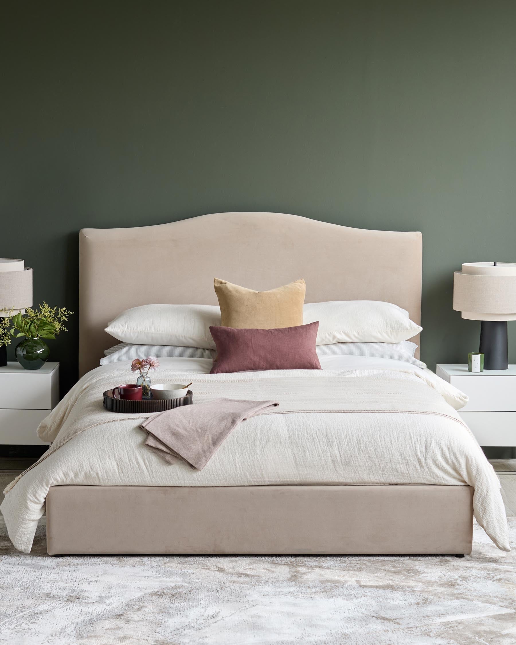 Lit coffre coffre Clark Champagne Velvet King Size