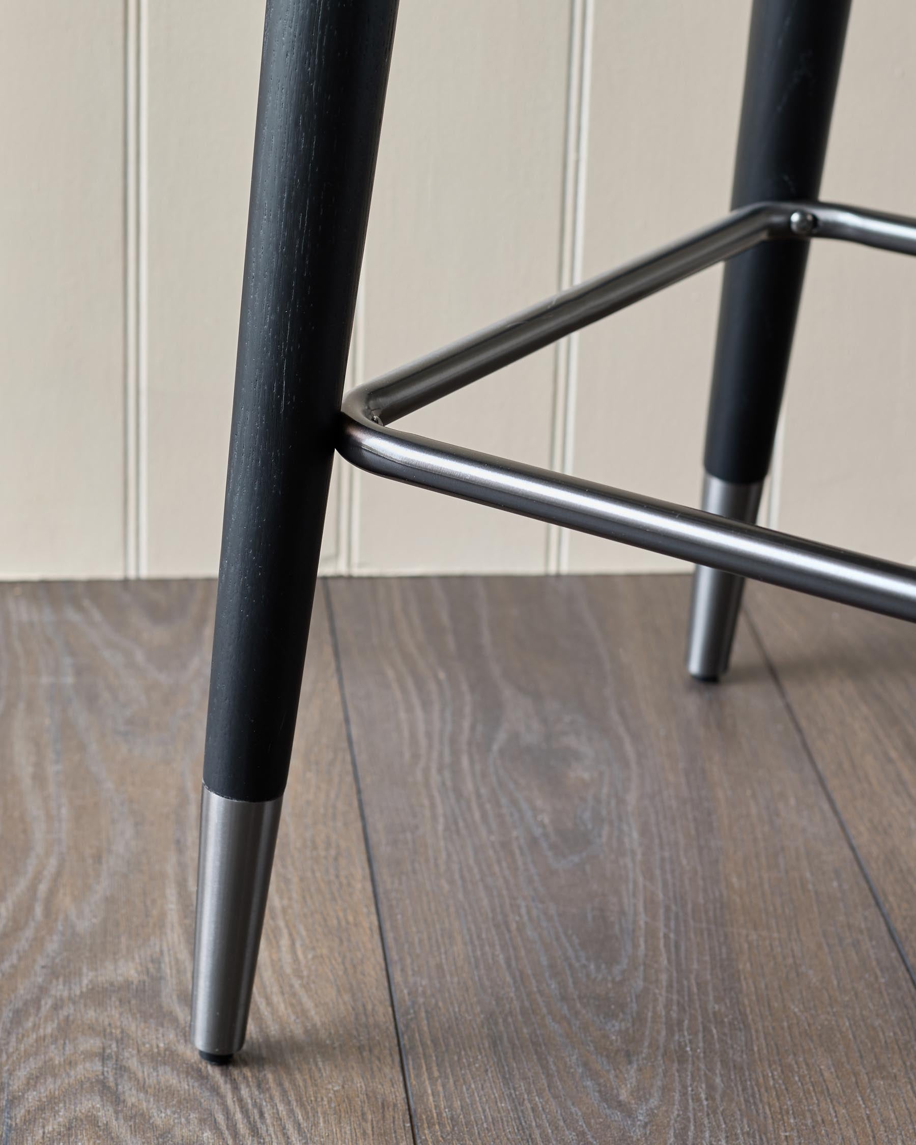 Tabouret de bar Clover en velours vert olive