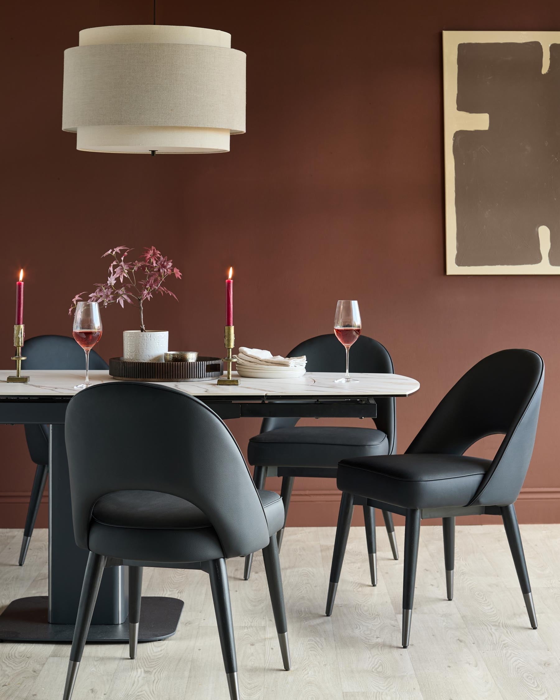 Pendentif rond grand modèle Leonie en lin naturel et moka