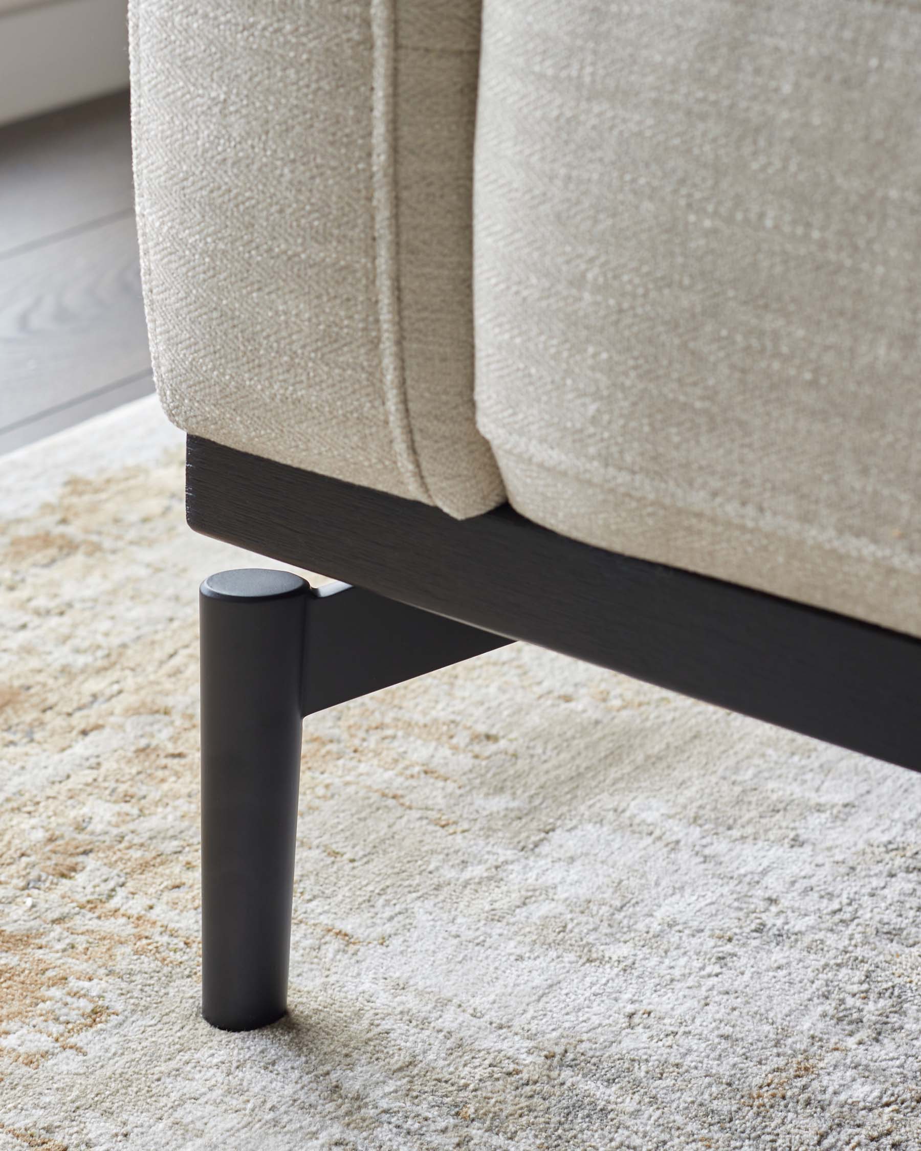 Canapé 3 places Colton en chenille ivoire