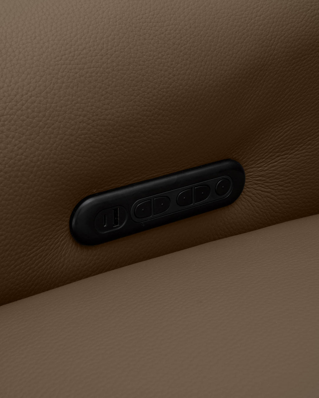 Canapé d'angle gauche en cuir naturel Connor